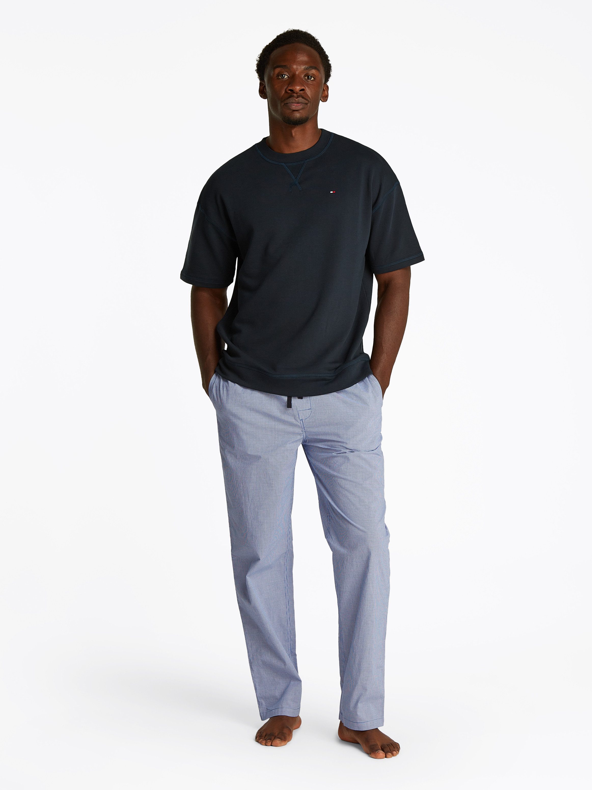 Tommy Hilfiger Underwear T-shirt SS TRACK TOP met geborduurd logo