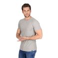 trigema slim-fit t-shirt van deluxe-katoen grijs