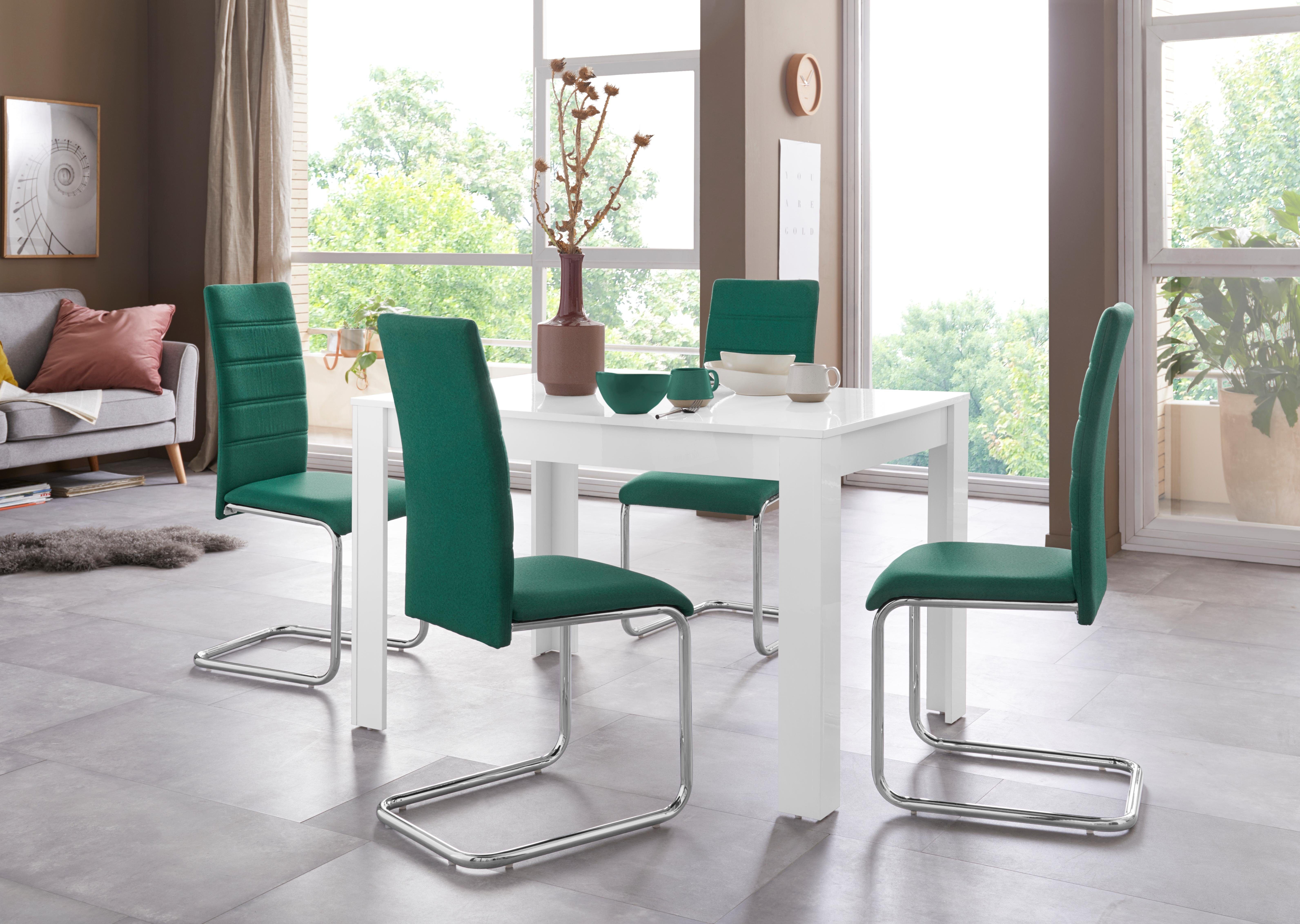 INOSIGN Eettafel Meigh, TOPSELLER! van houtmateriaal in hoogglans, breedte 80 of 120 cm