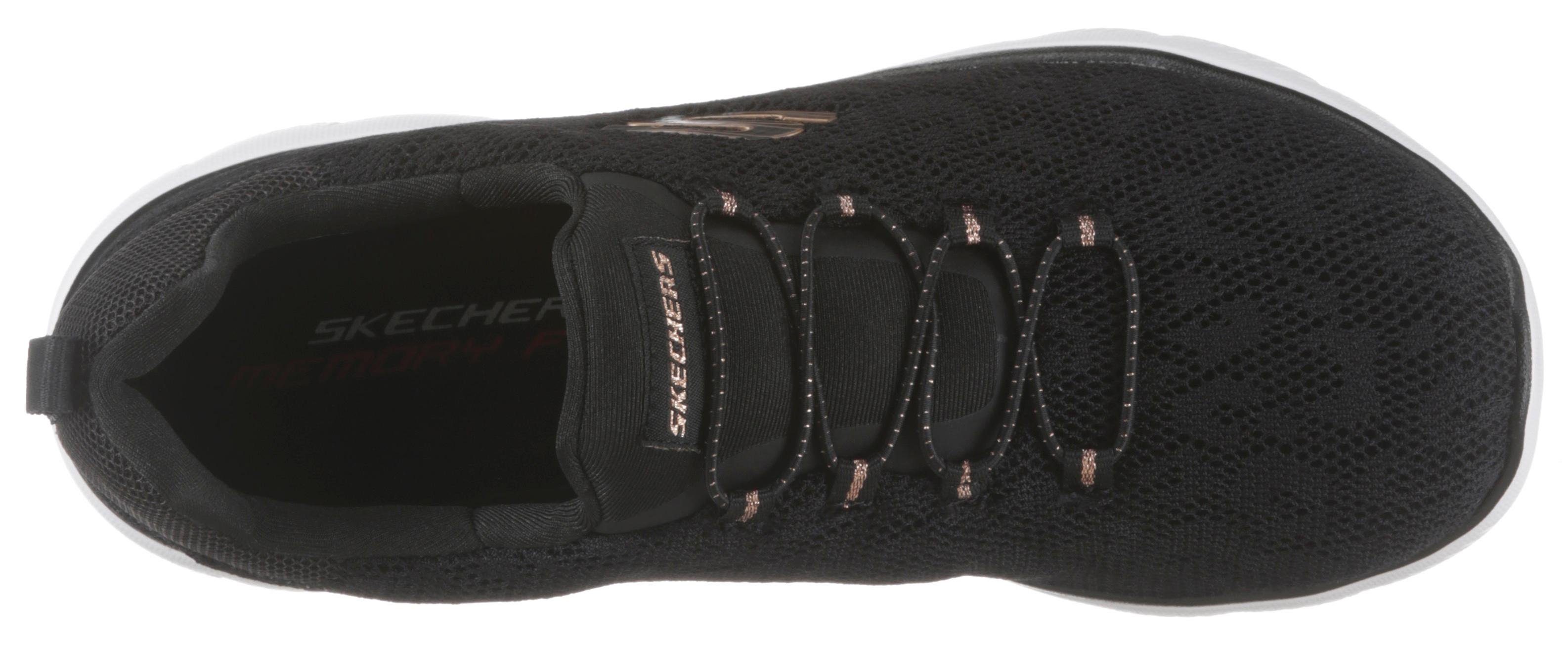 Skechers Slip-on sneakers Summits Slipper, vrijetijdsschoen, comfortschoen met memory foam