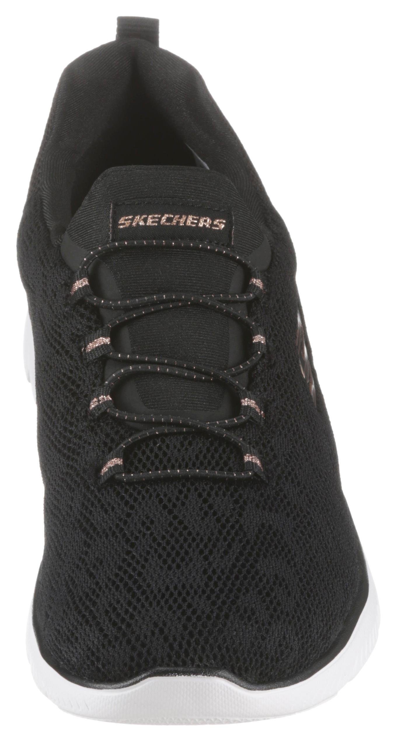Skechers Slip-on sneakers Summits Slipper, vrijetijdsschoen, comfortschoen met memory foam