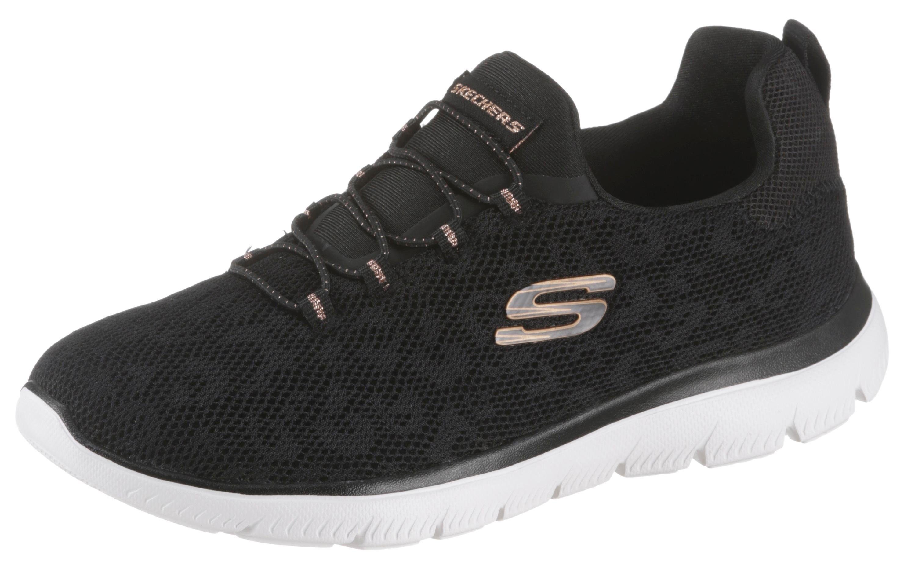 Skechers Slip-on sneakers Summits Slipper, vrijetijdsschoen, comfortschoen met memory foam