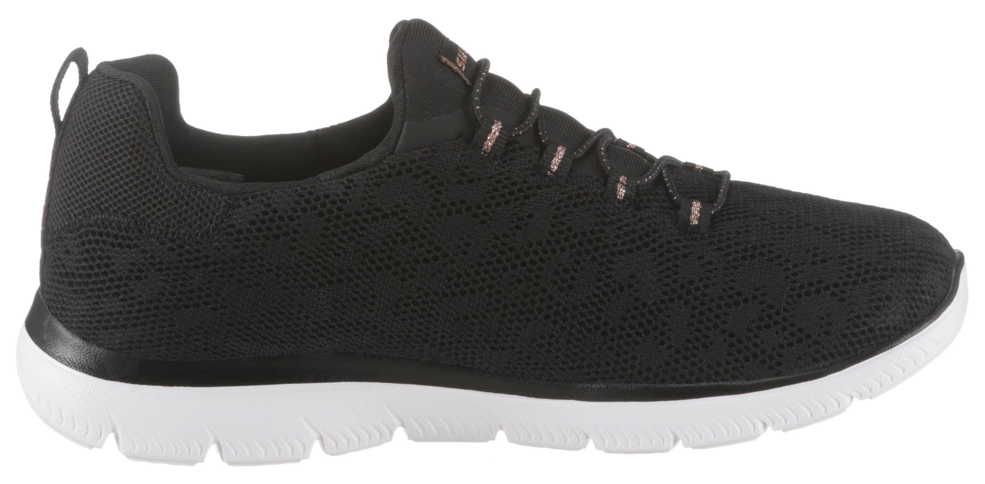Skechers Slip-on sneakers Summits Slipper, vrijetijdsschoen, comfortschoen met memory foam