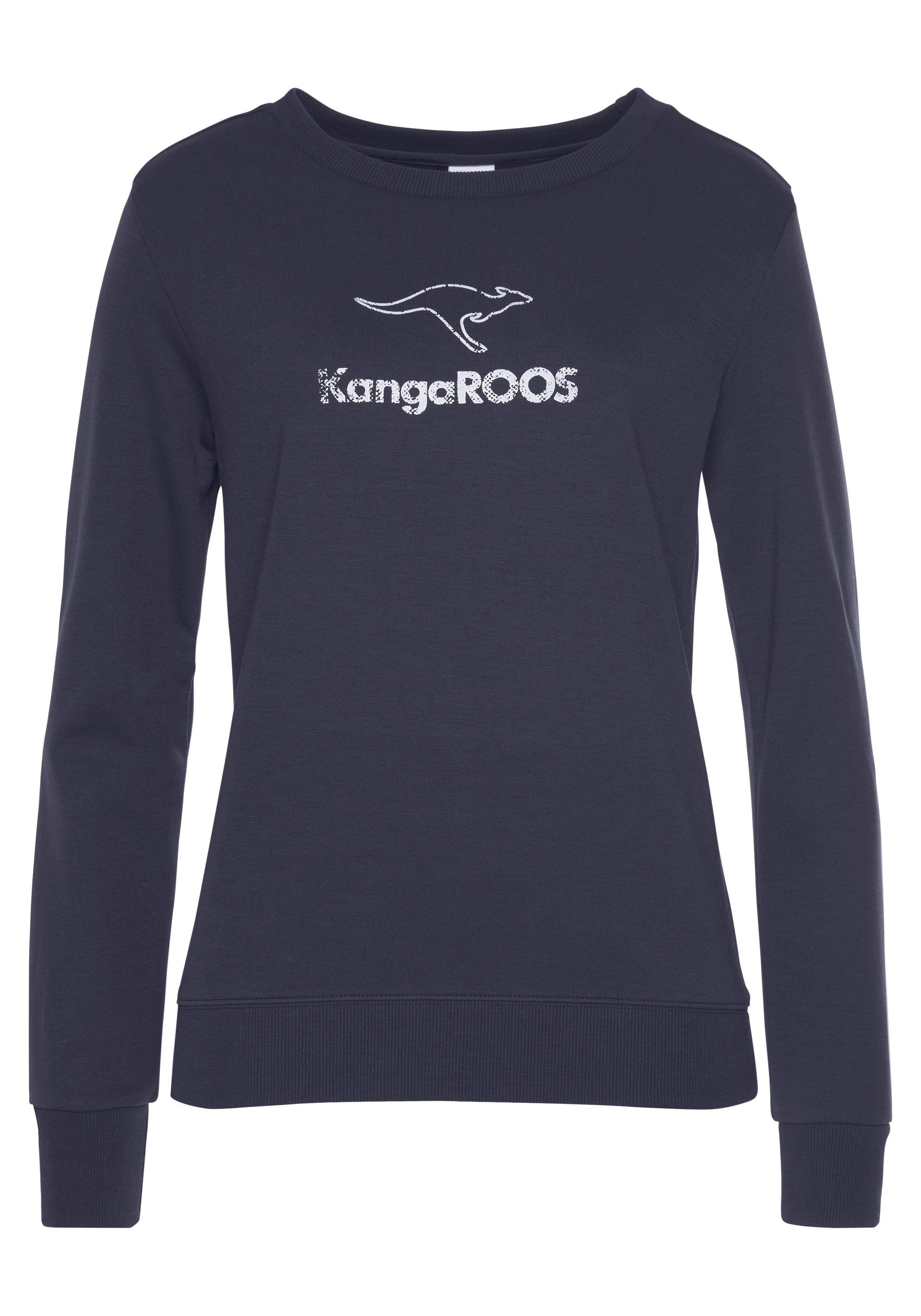 KangaROOS Sweatshirt met contrasterende logoprint, loungepak