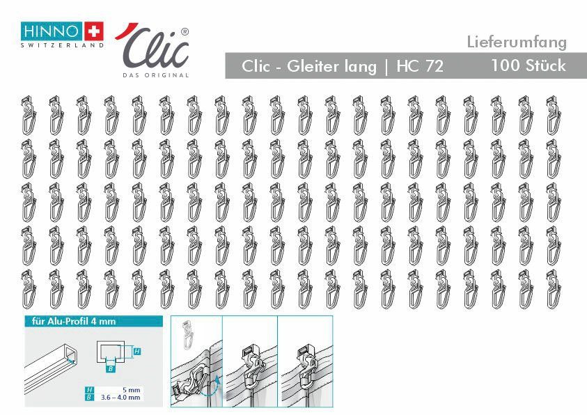 HINNO Klik-runner Hinno-clic HC72 HINNO klik-runner