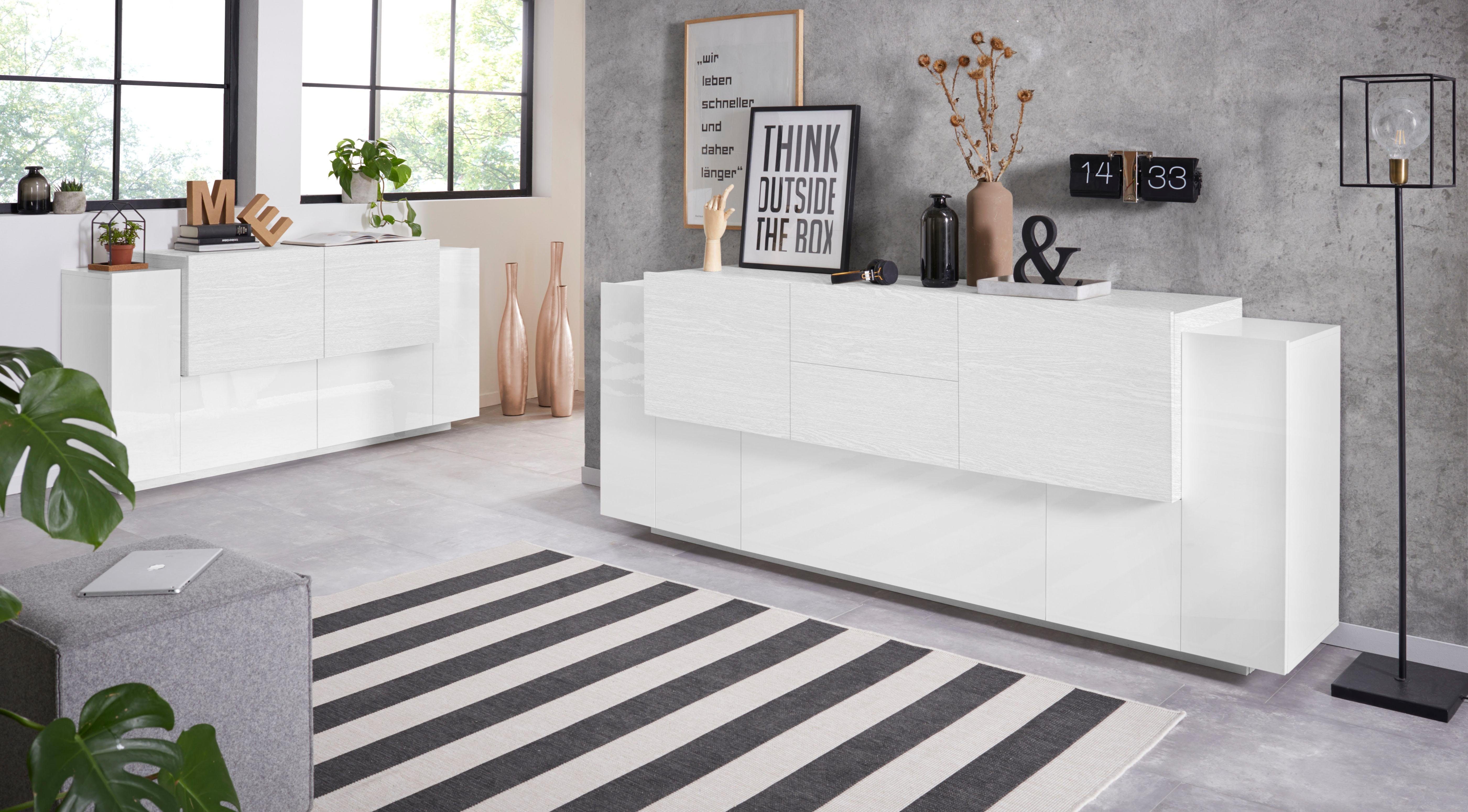 INOSIGN Dressoir Coro, commode, kast, buffet, greeploos met legplanken