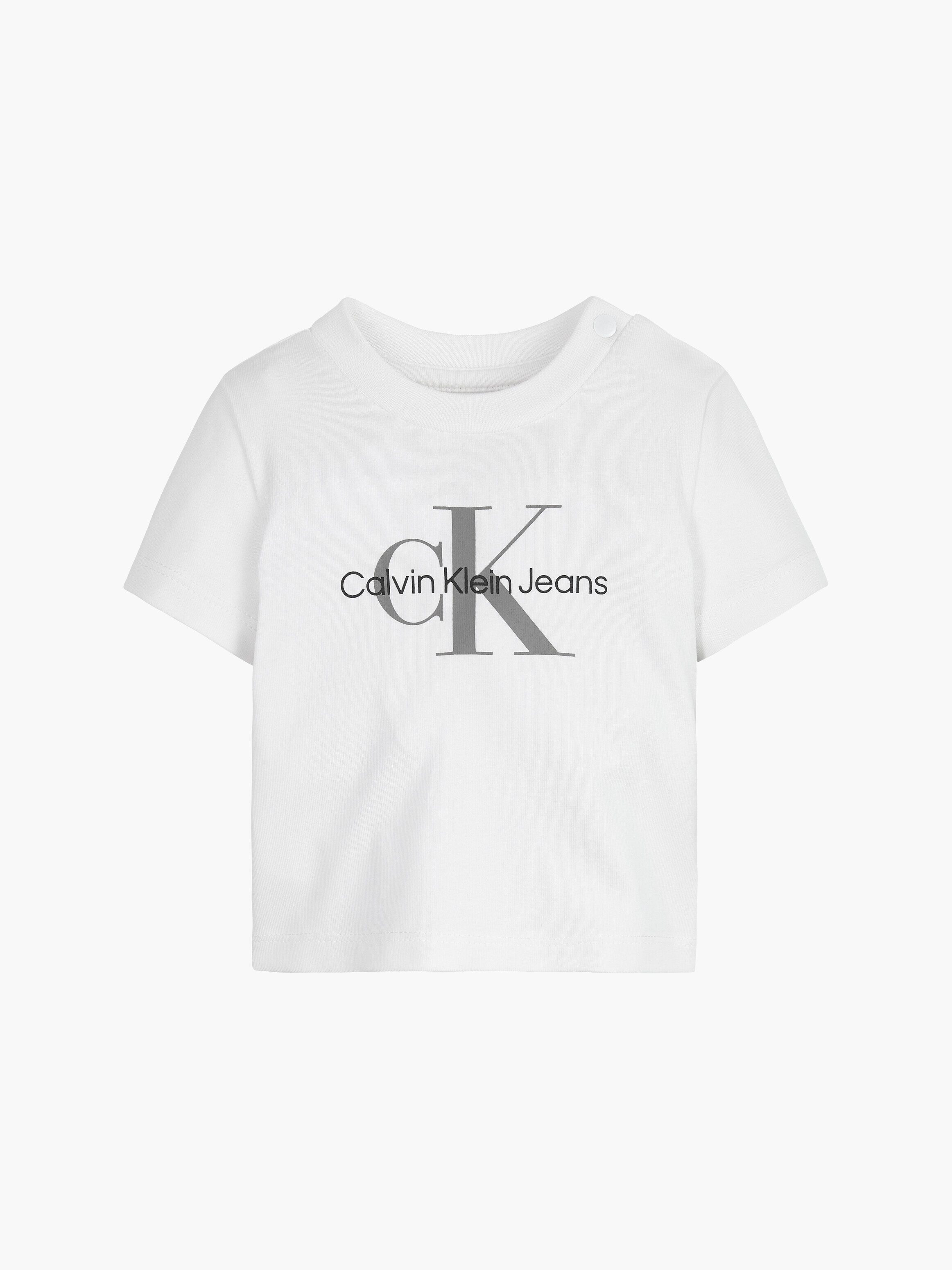 Calvin Klein T-shirt MONOGRAM SS T-SHIRT voor baby’s tot 2 jaar, met logo-print