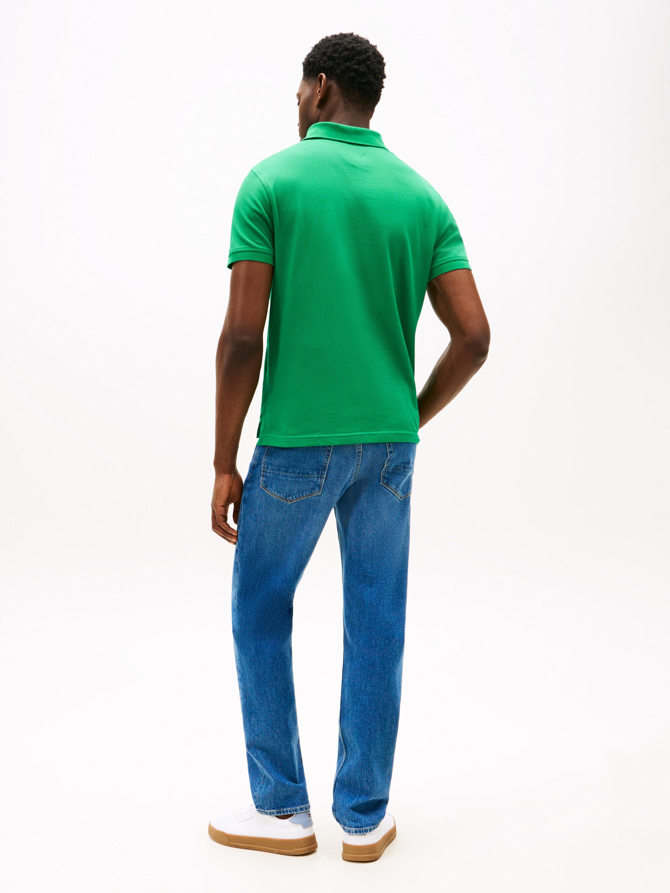 Tommy Hilfiger Poloshirt met tommy hilfiger contraststrepen in de kraag