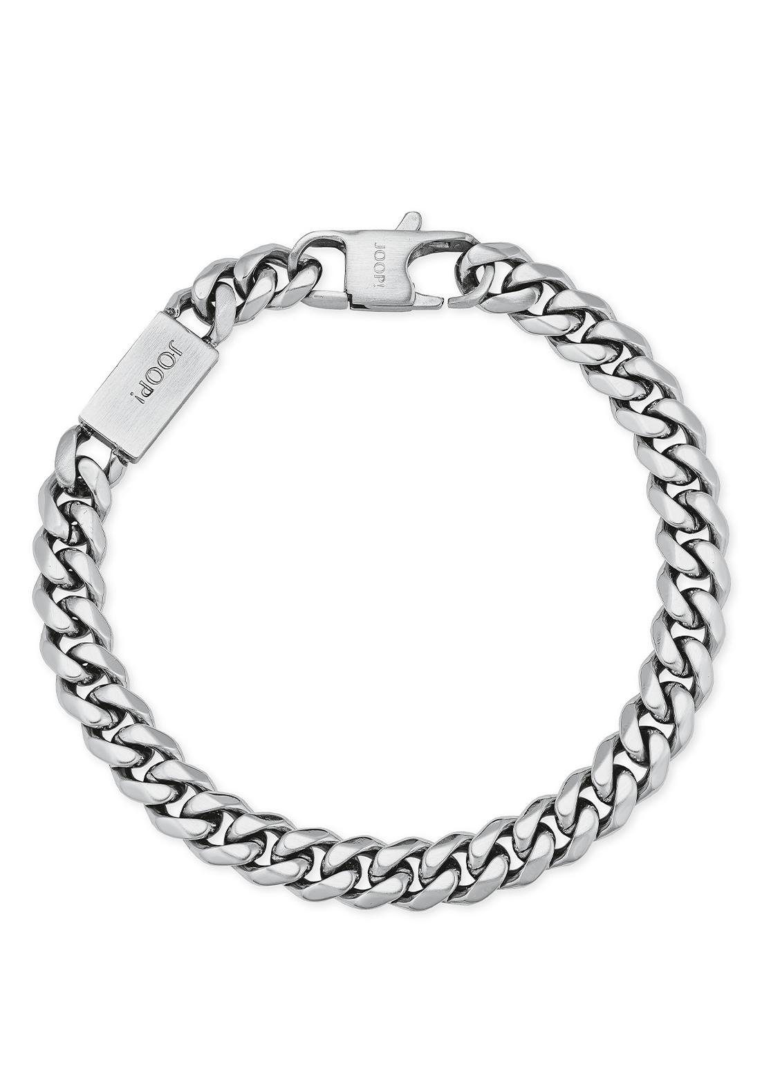 Joop! Edelstalen armband 2026989 met zirkoon (synthetisch) heren armbanden zilver(kleur)