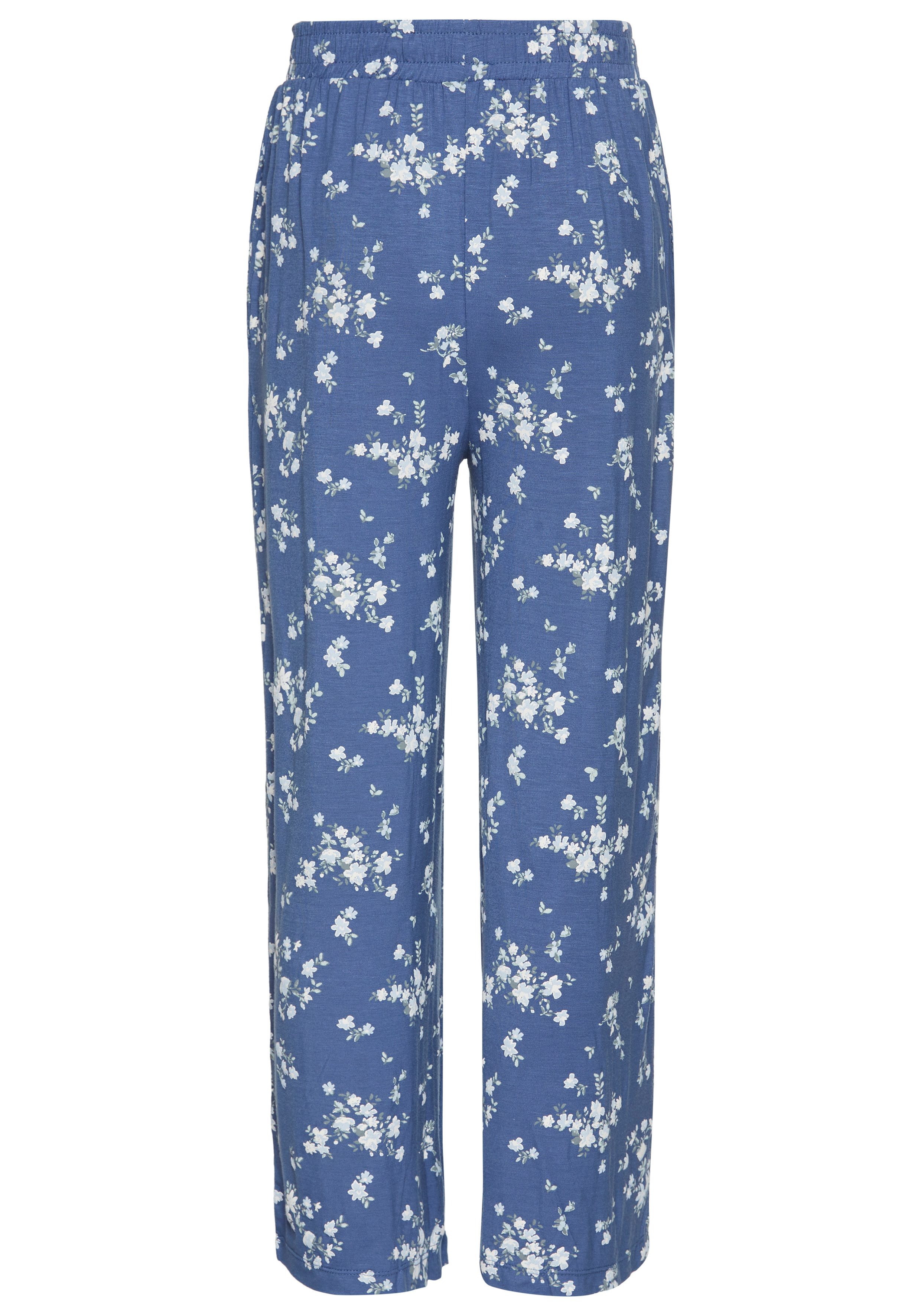 KIDSWORLD Comfortbroek Viskose broek met bloemendruk Trendige broek met bloemenmotief