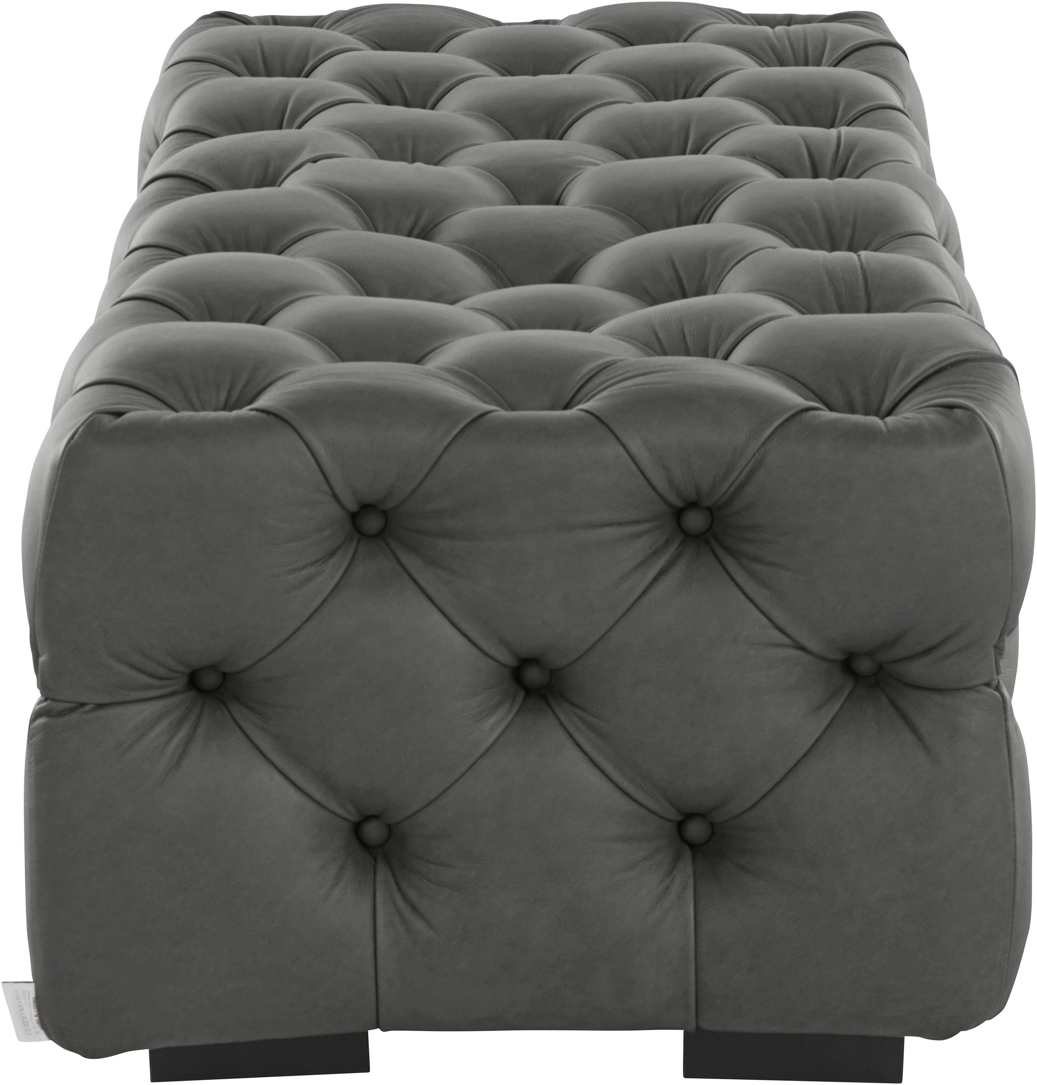 Guido Maria Kretschmer Home&Living Hocker Kalina met klassieke chesterfield-capitonnage