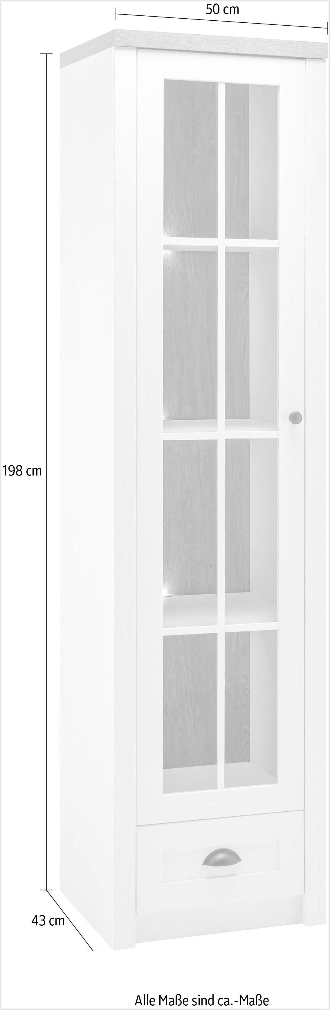 Home affaire Vitrinekast Beauvais Hoogte ca. 198 cm