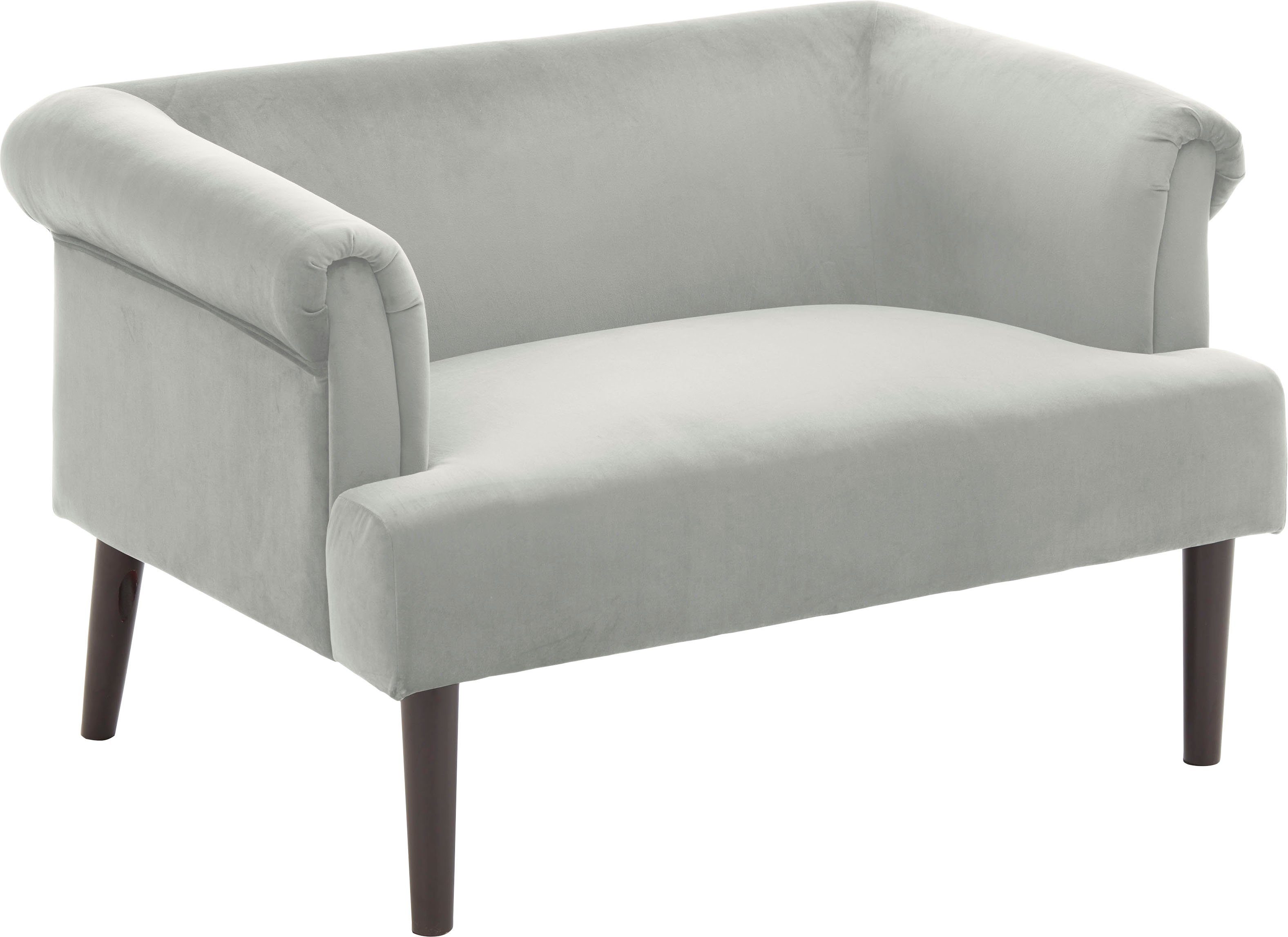 ATLANTIC home collection 1,5-zitsbank Charlie XXL-fauteuil met fluwelen hoes, met golfvering