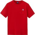 north sails t-shirt met kleine applicatie rood