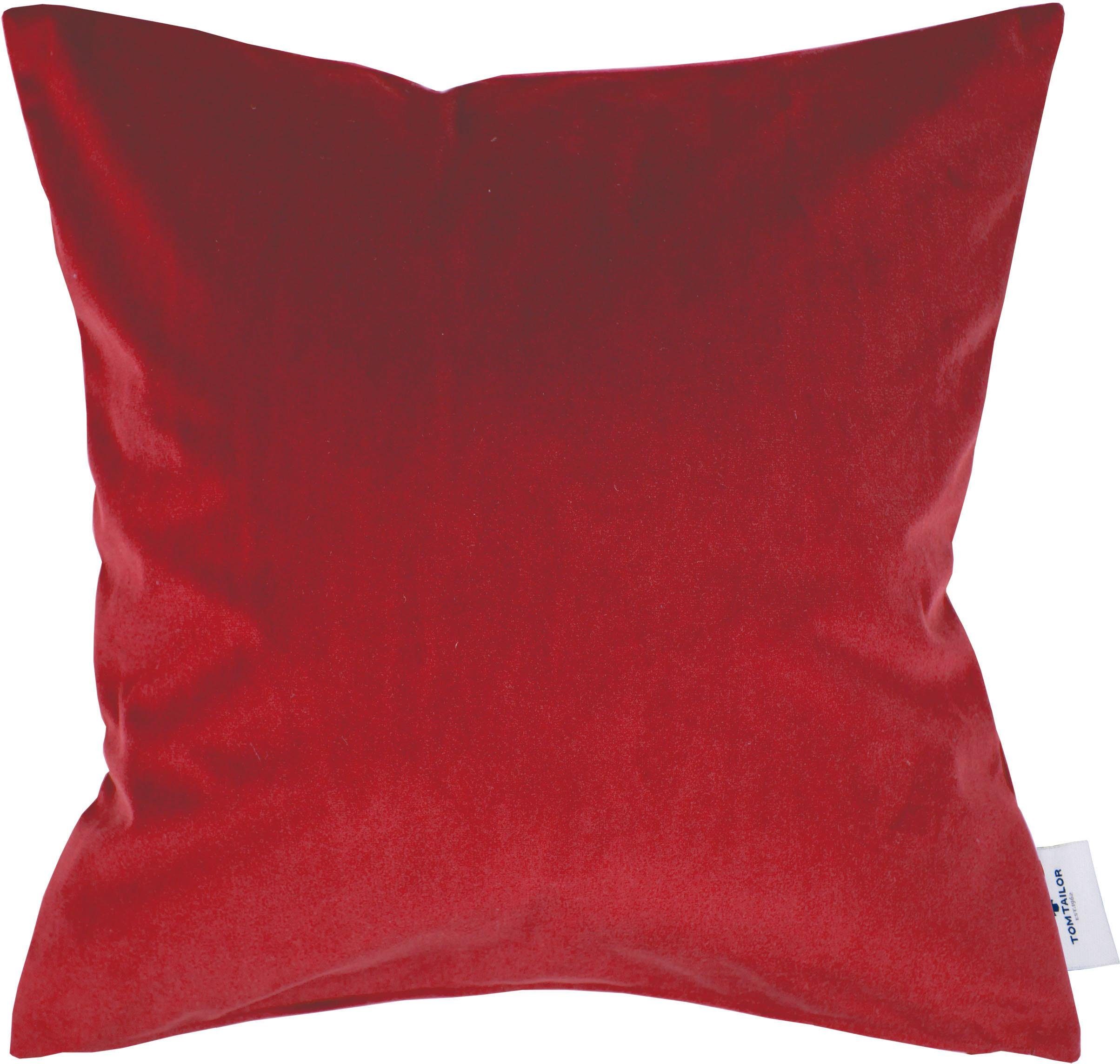 TOM TAILOR HOME Sierkussen FRENCH VELVET van zachte micro-velvet, kussenovertrek zonder vulling(1 stuk)