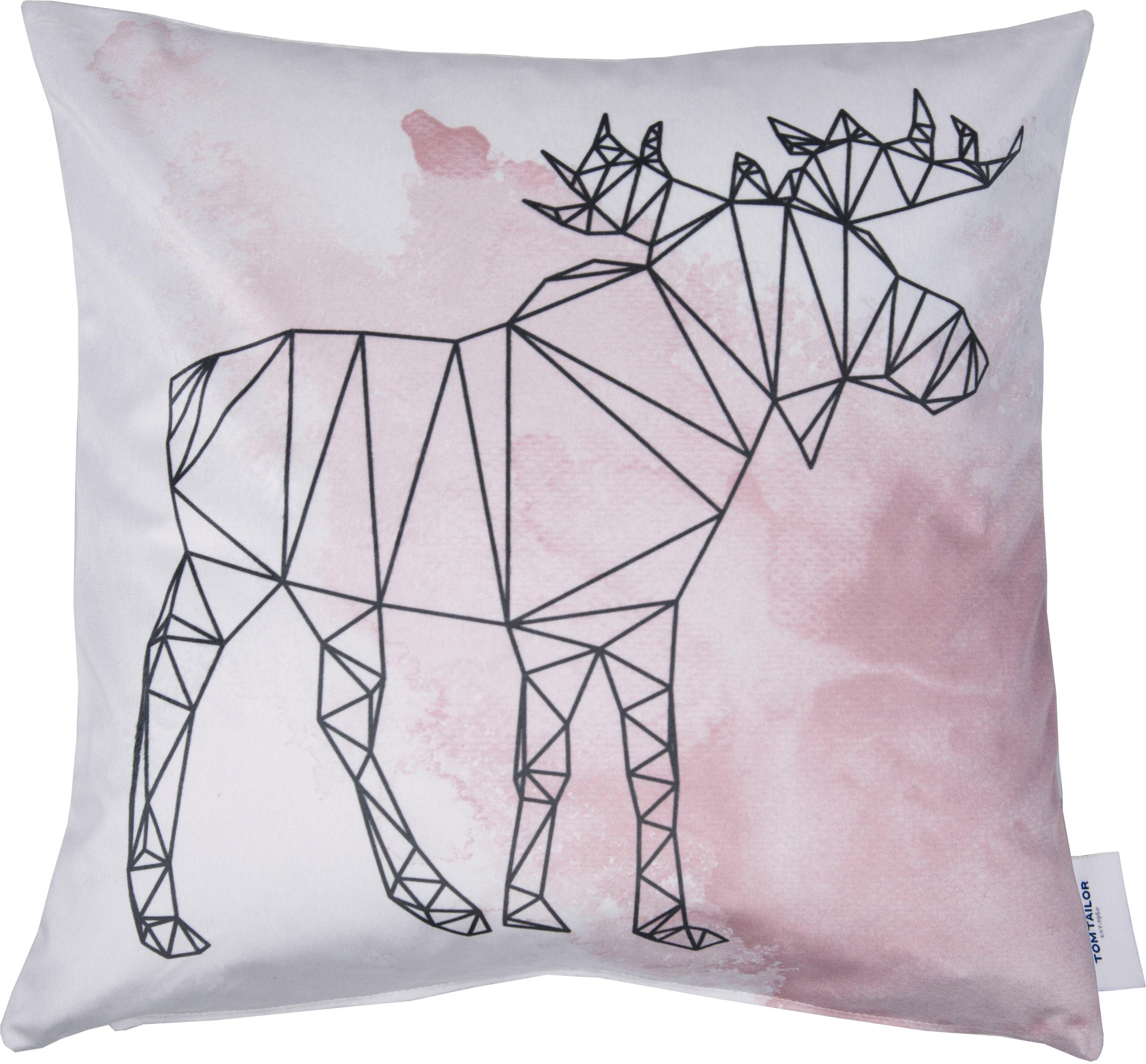 Tom Tailor Sierkussen Graphic Moose met elandmotief (1 stuk)