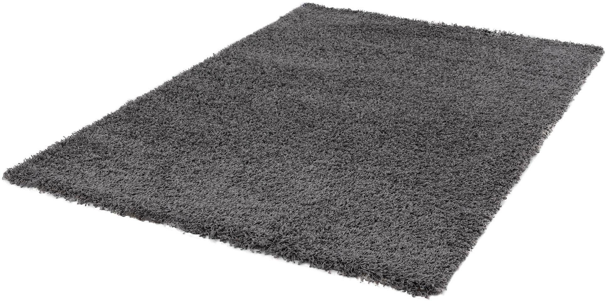SANAT HALI Hoogpolig vloerkleed LOCA Woonkamer, lange pool, shaggy, slaapkamer hoogpolige vloerkleden maat 80x250 cm grijs