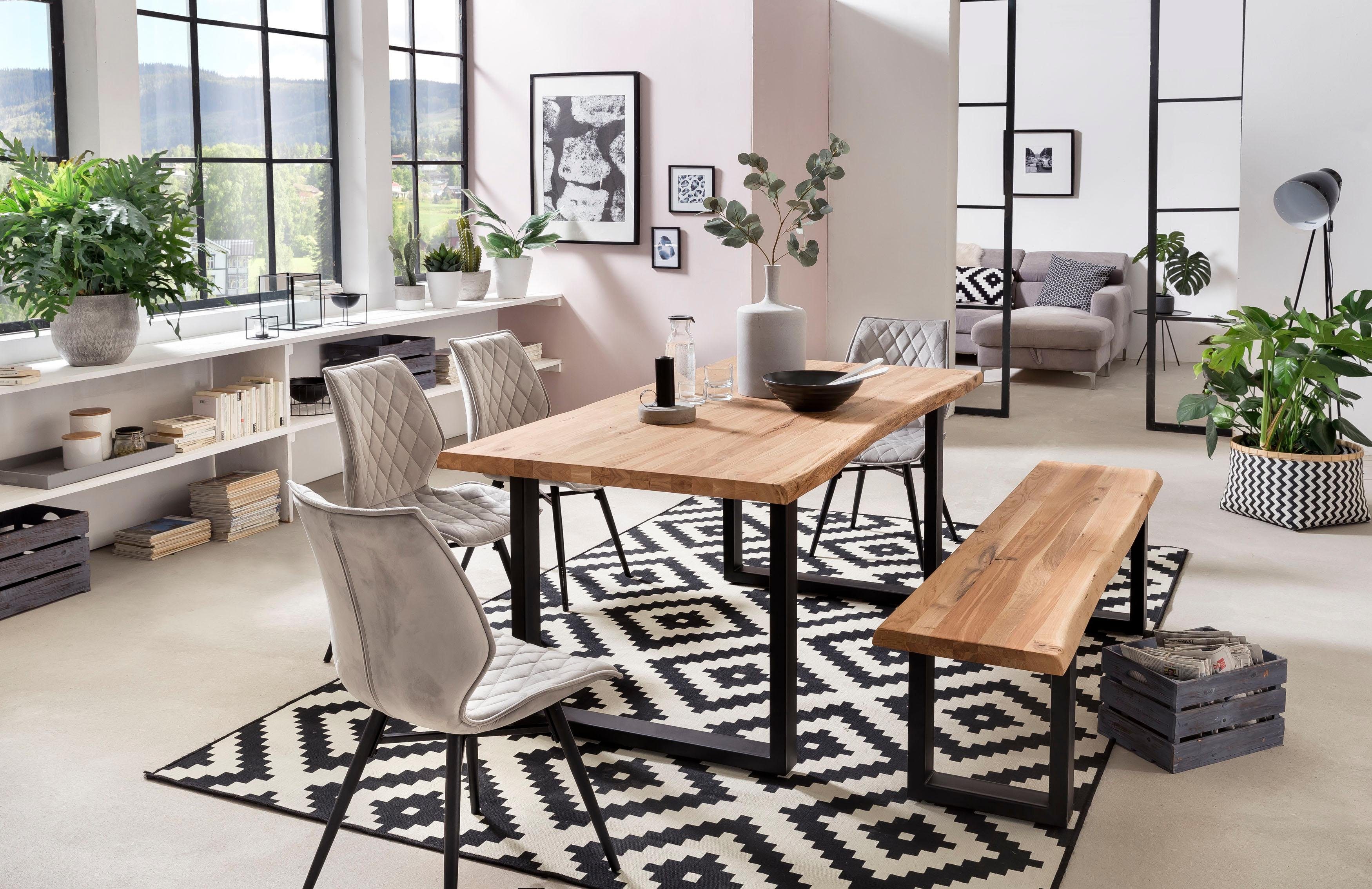 Home affaire Eettafel TRISTAN met boomrand