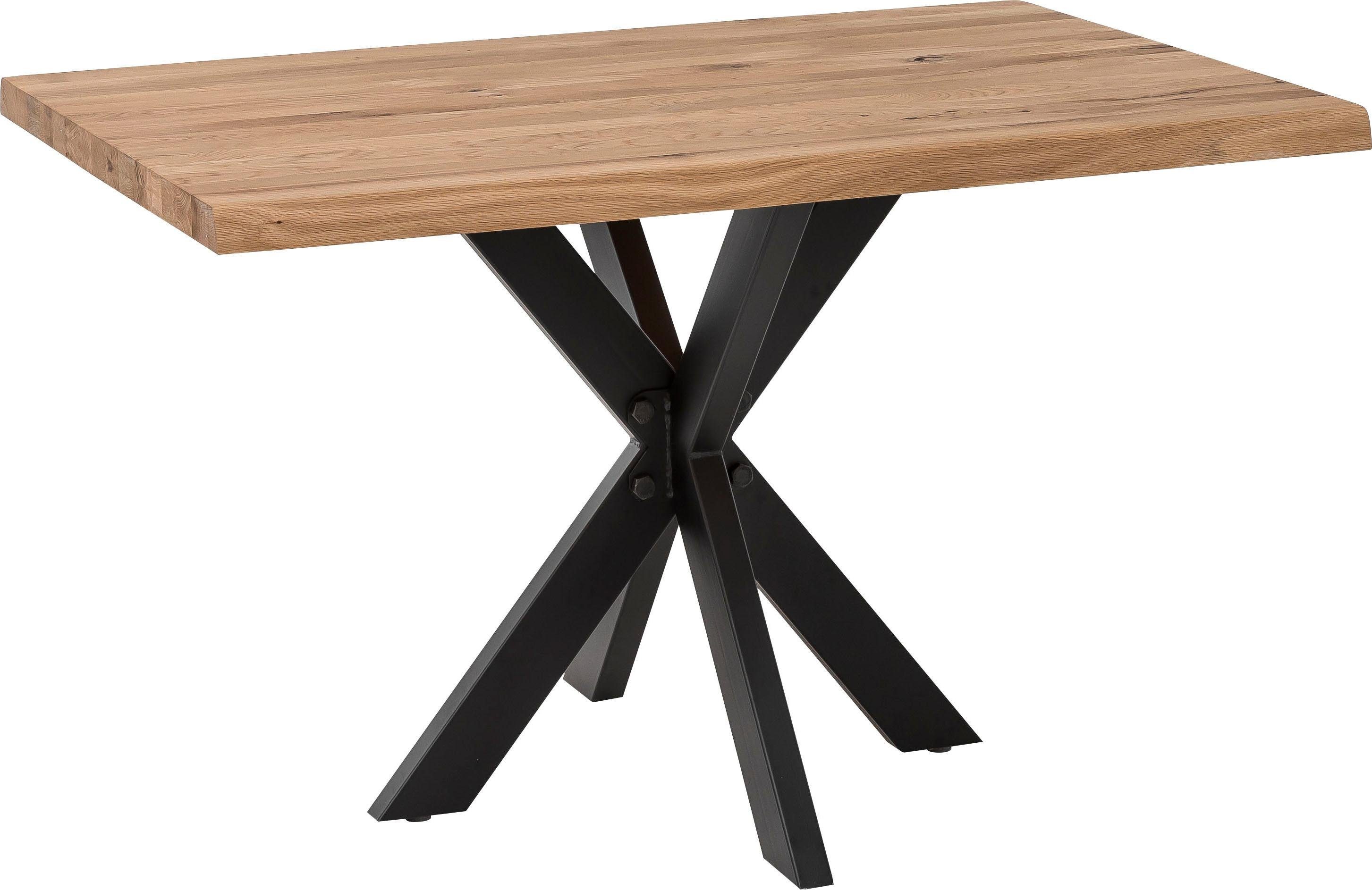 Home affaire Eettafel TRISTAN met modern spider-frame en schaaldeel
