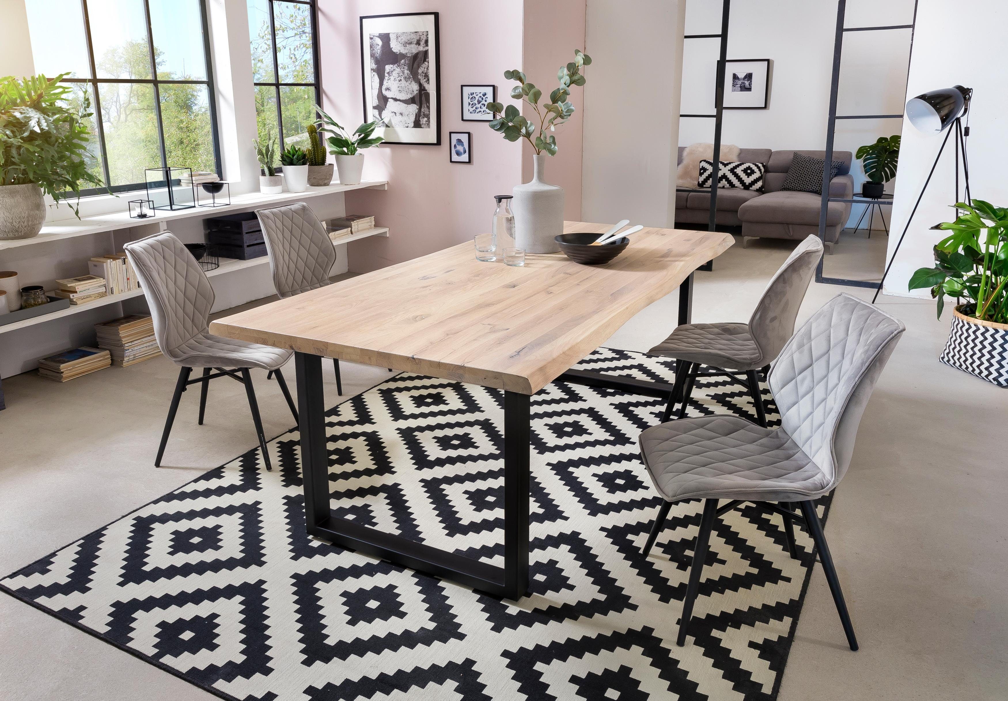 Home affaire Eettafel TRISTAN met boomrand