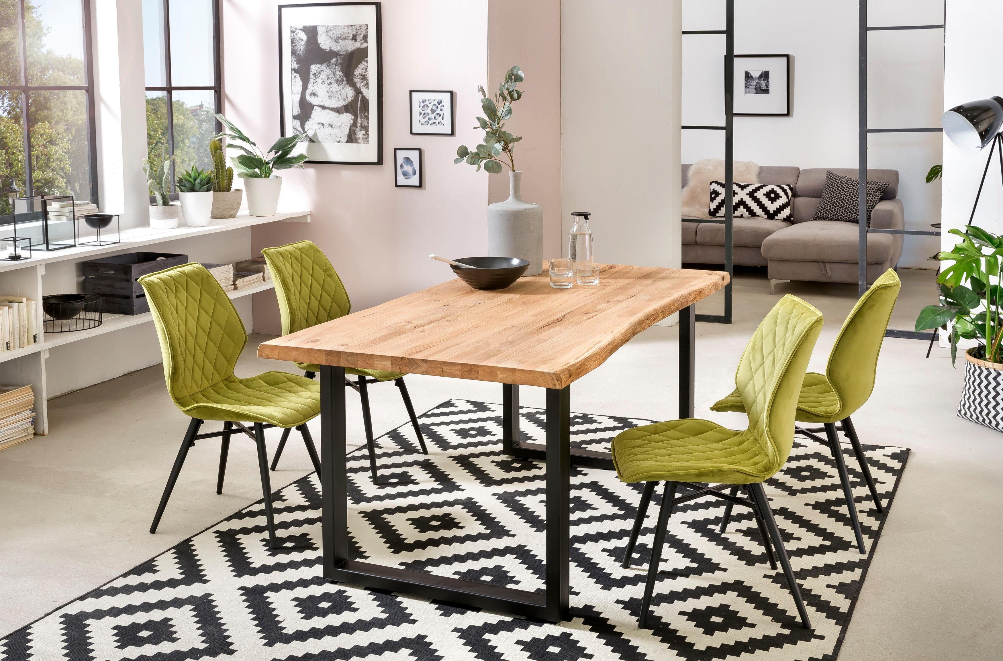 Home affaire Eettafel TRISTAN met boomrand