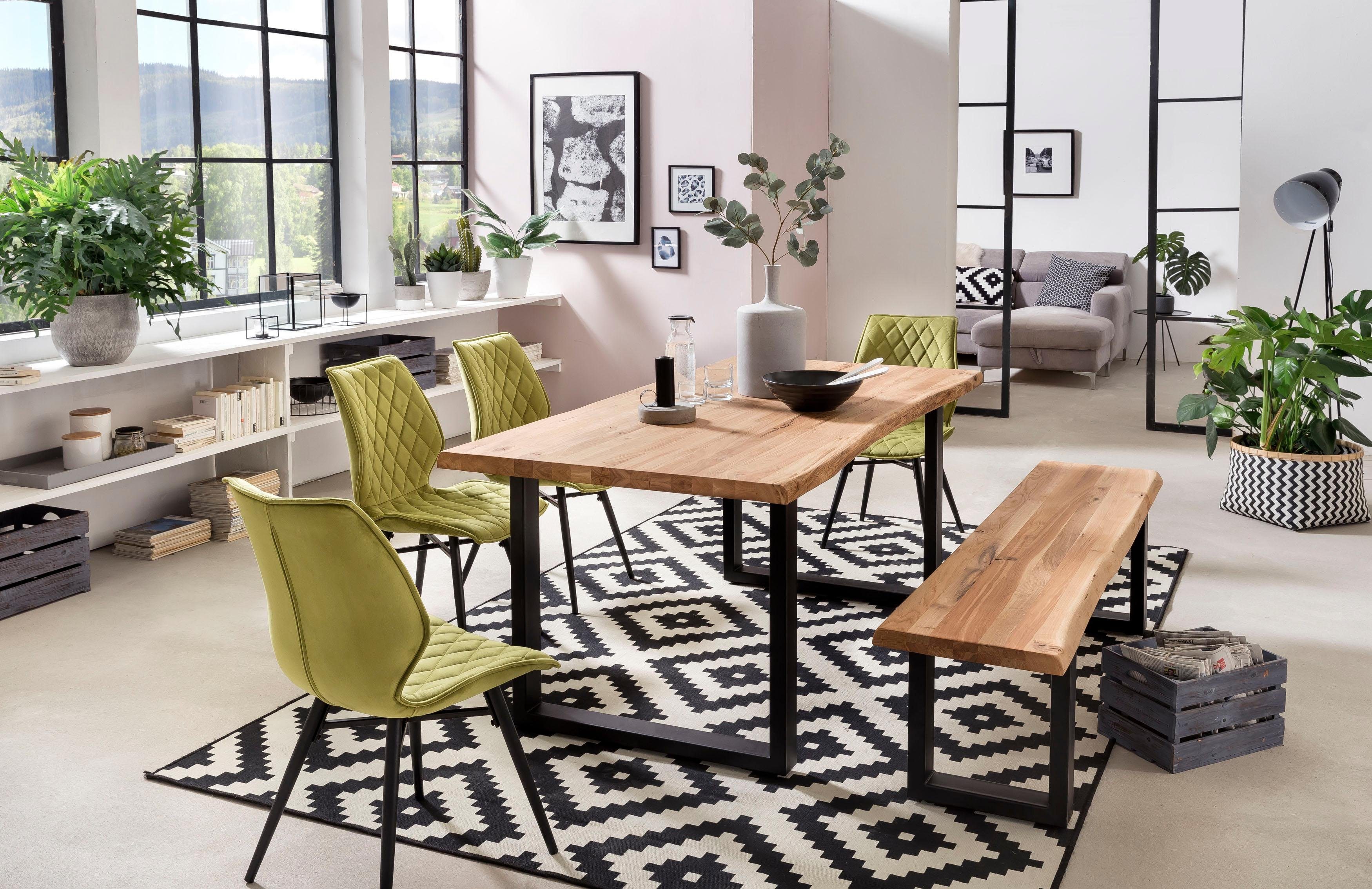 Home affaire Eettafel TRISTAN met boomrand