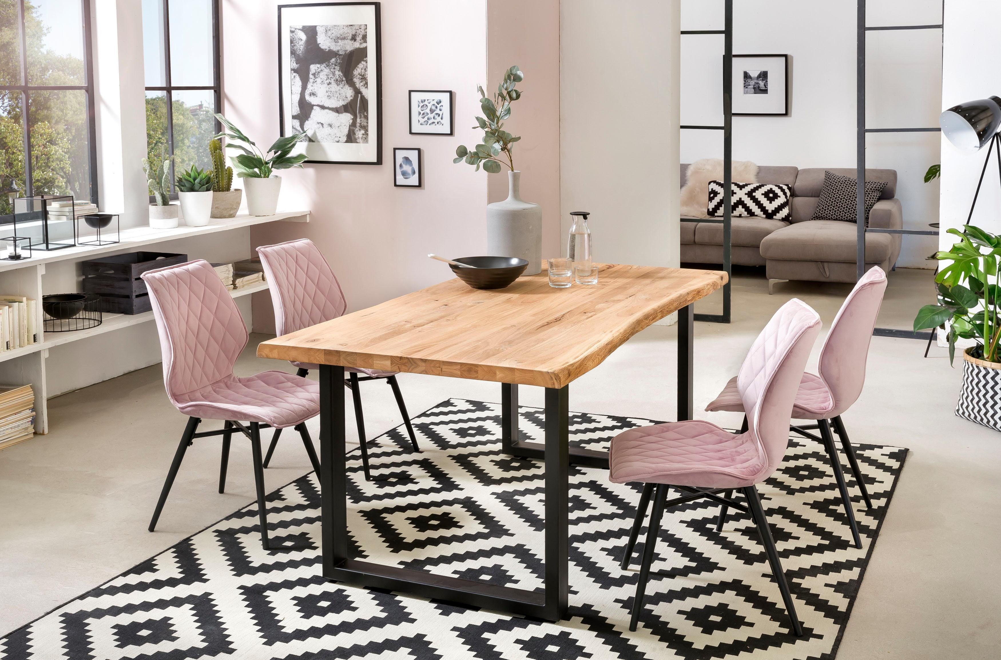Home affaire Eettafel TRISTAN met boomrand