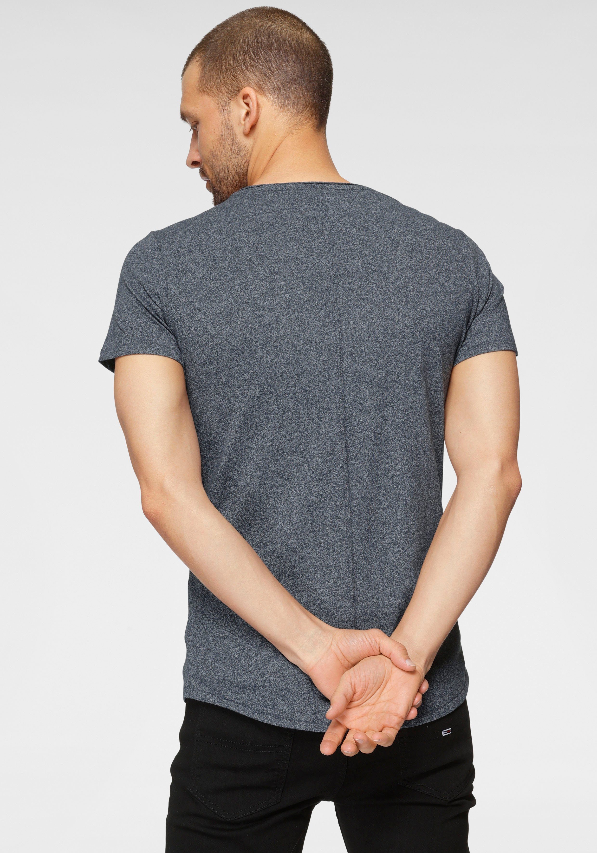TOMMY JEANS T-shirt TJM SLIM JASPE C NECK Classics slim fit met merklabel