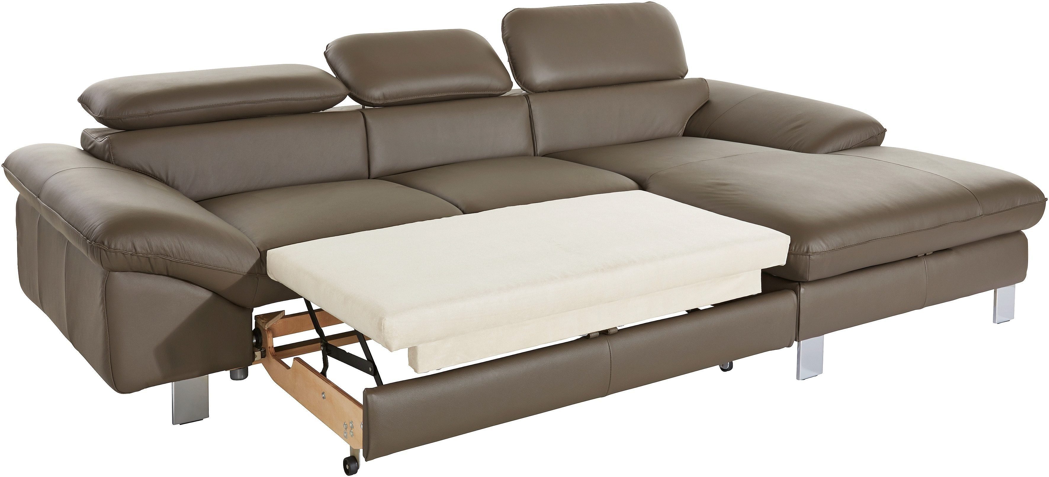 COTTA Zithoek Driver L-vorm Set bestaande uit: hoekbank met hoofdverstelling & hocker (set)