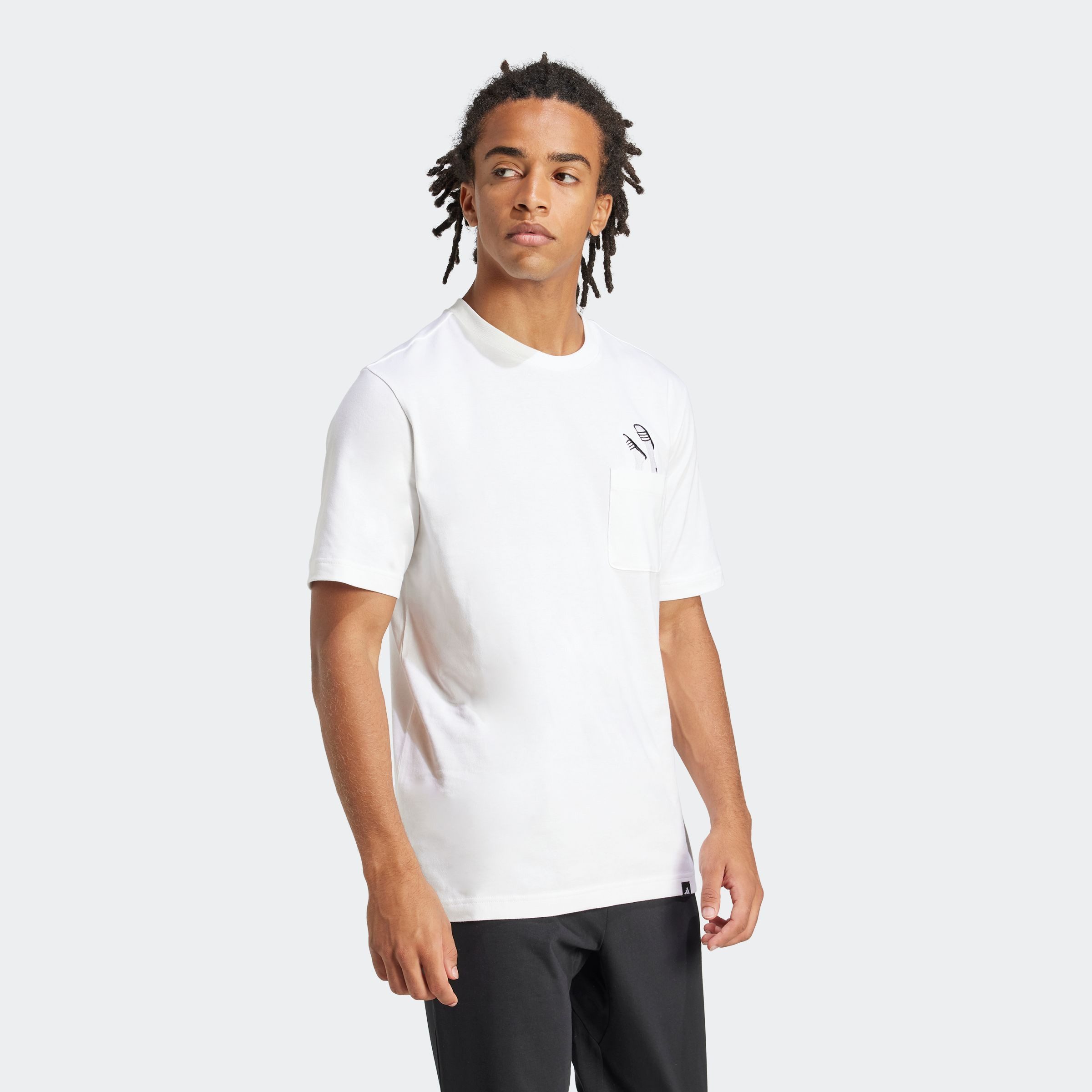 adidas Sportswear T-shirt M L SLIDE PKT T