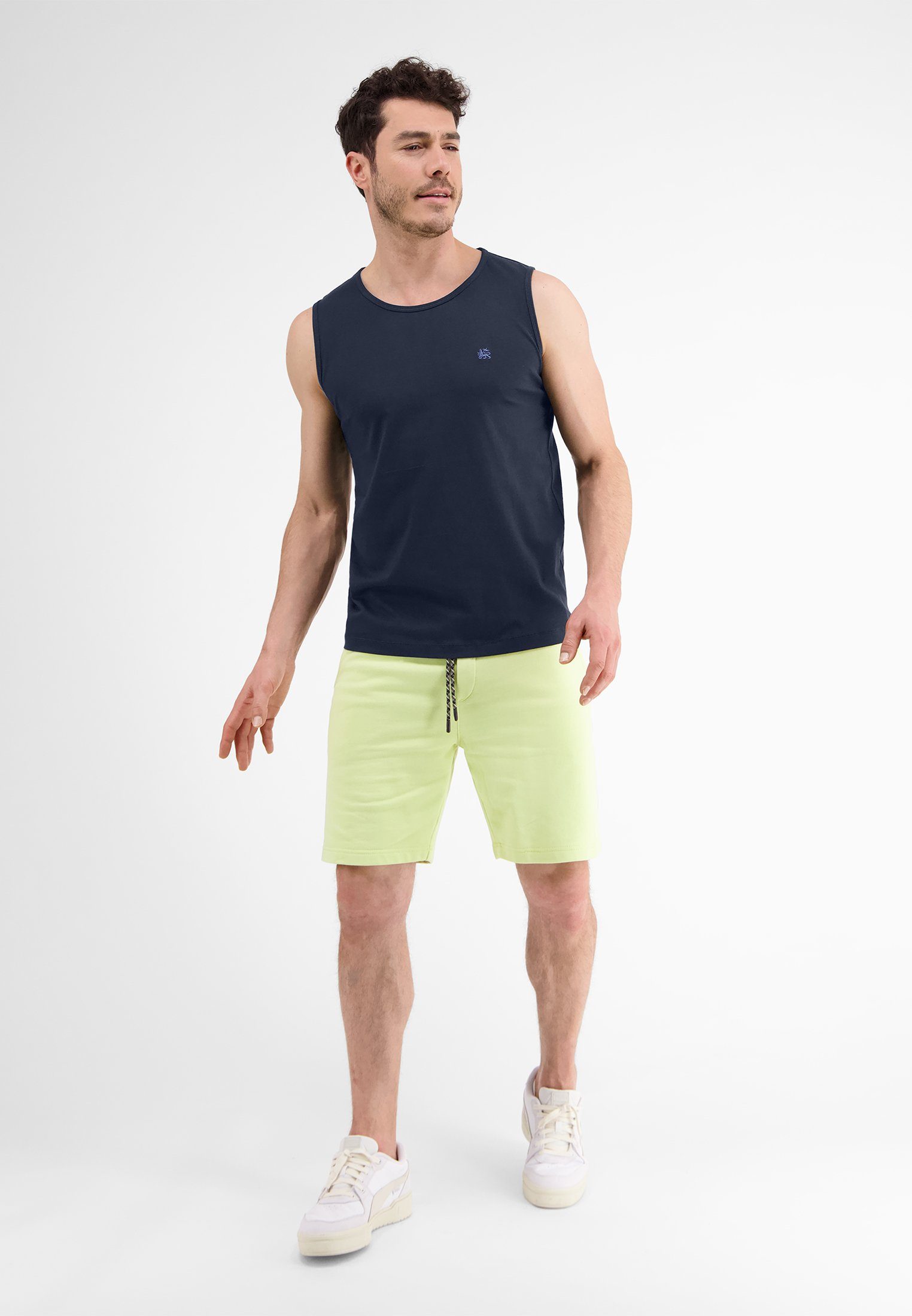 Lerros Muscle-shirt LERROS tanktop met palmenprint