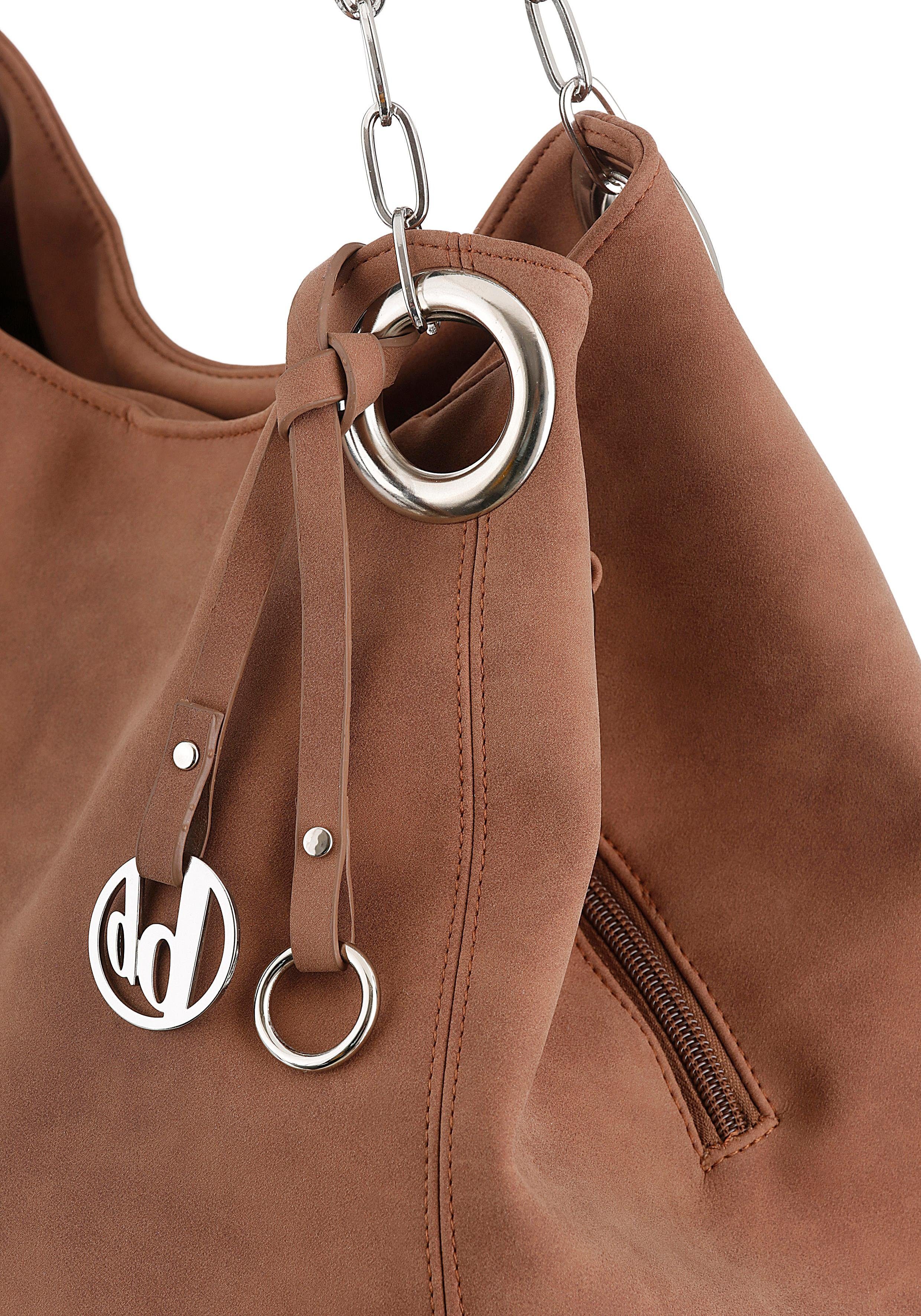 Bruno Banani Tas met sierhanger en zilverkleurige details