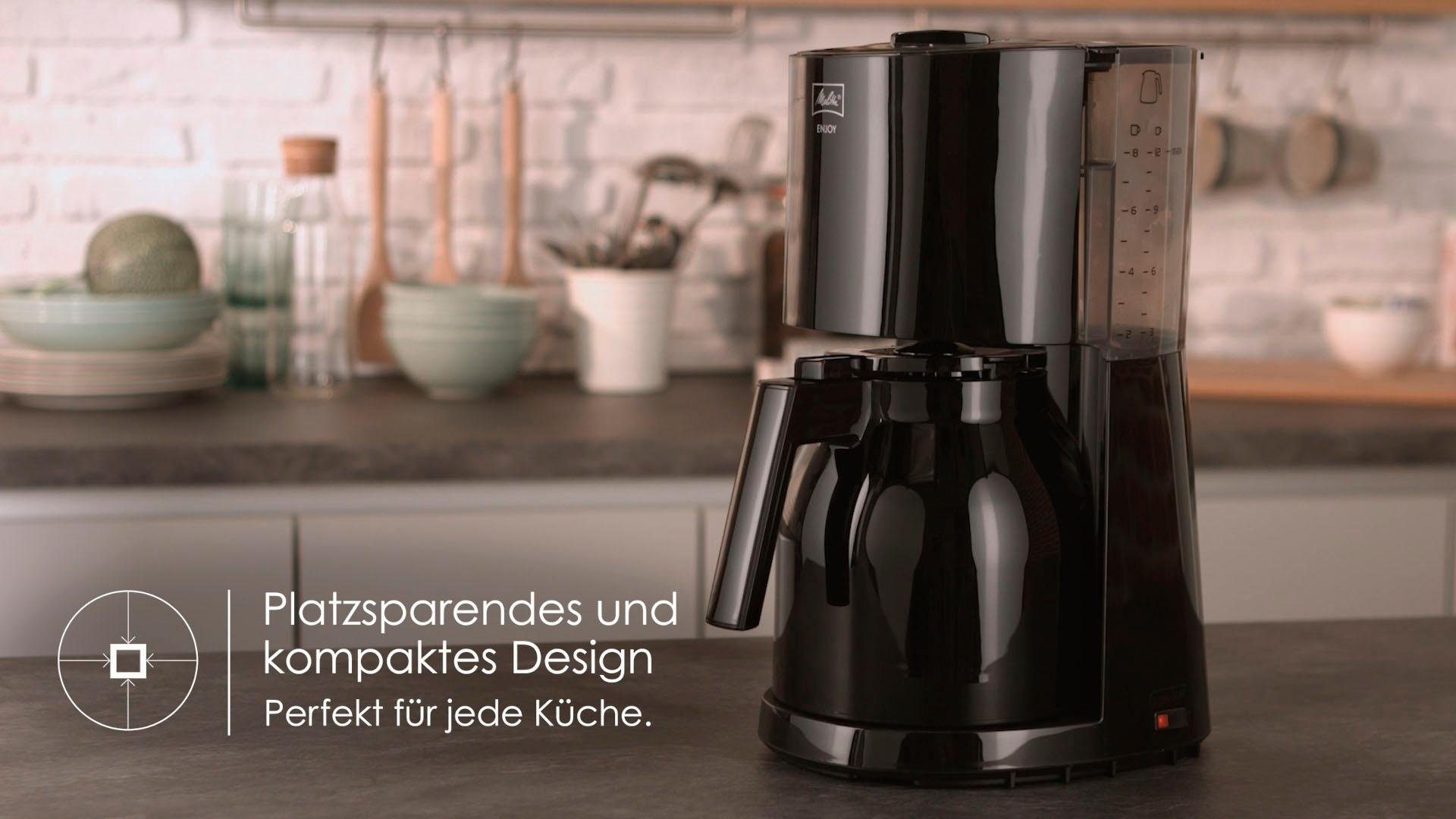 Melitta Filterkoffieapparaat Enjoy Therm 1017-06 zwart, 1,1 l