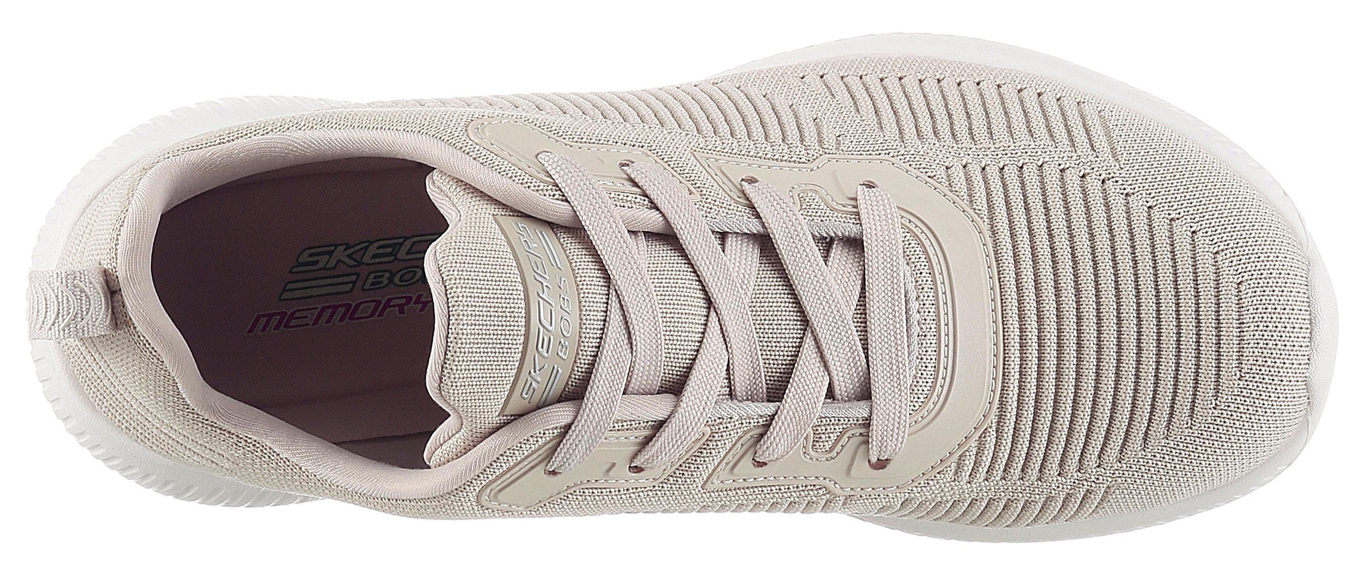 Skechers Sneakers BOBS SQUAD - TOUGH TALK Vrijetijdsschoen, lage schoen, veterschoen met skech-knit