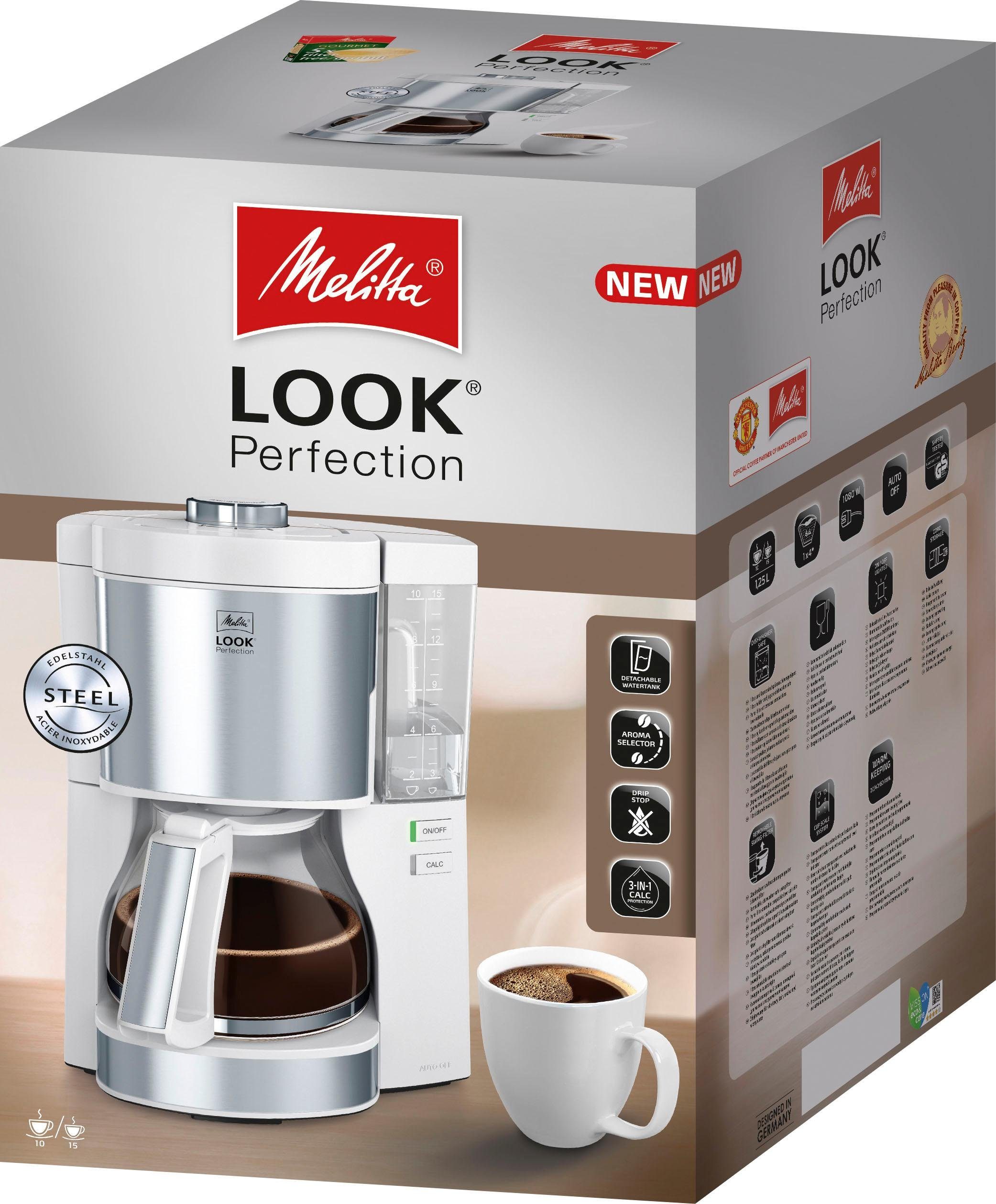Melitta Filterkoffieapparaat Look® Perfection 1025-06, 1,25 l