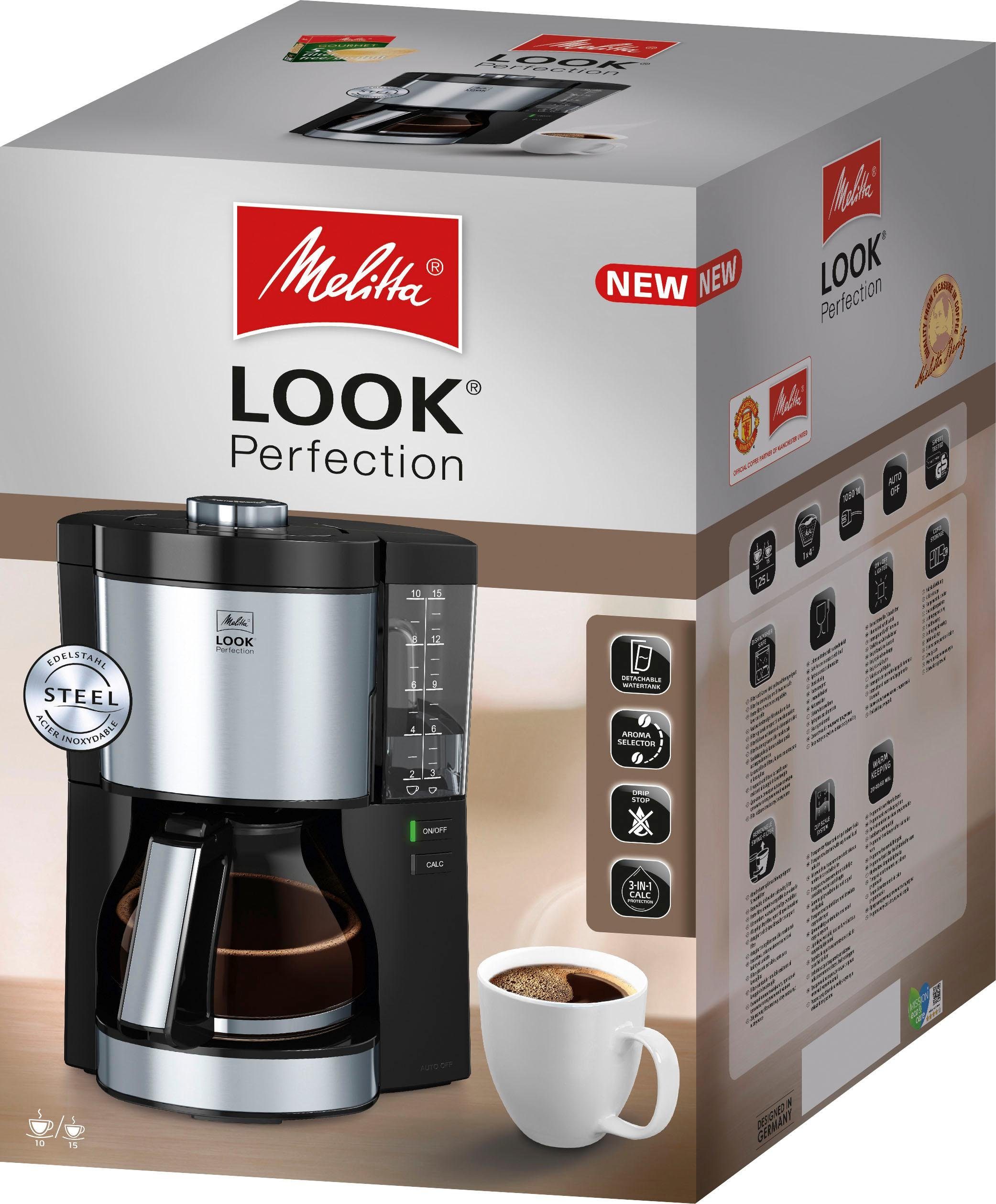 Melitta Filterkoffieapparaat Look® Perfection 1025-06, 1,25 l