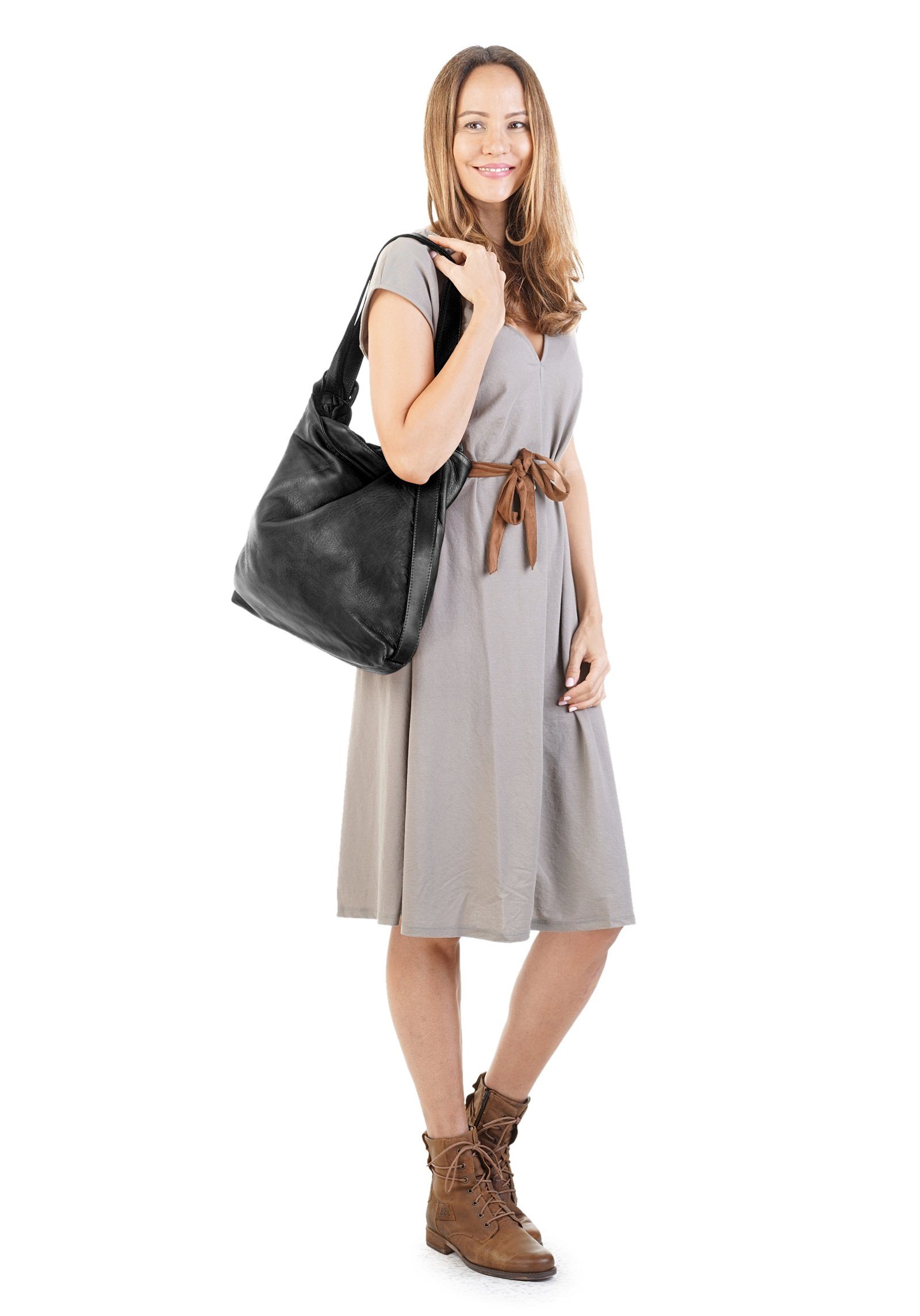 Forty Degrees Shopper echt leer, made in italy