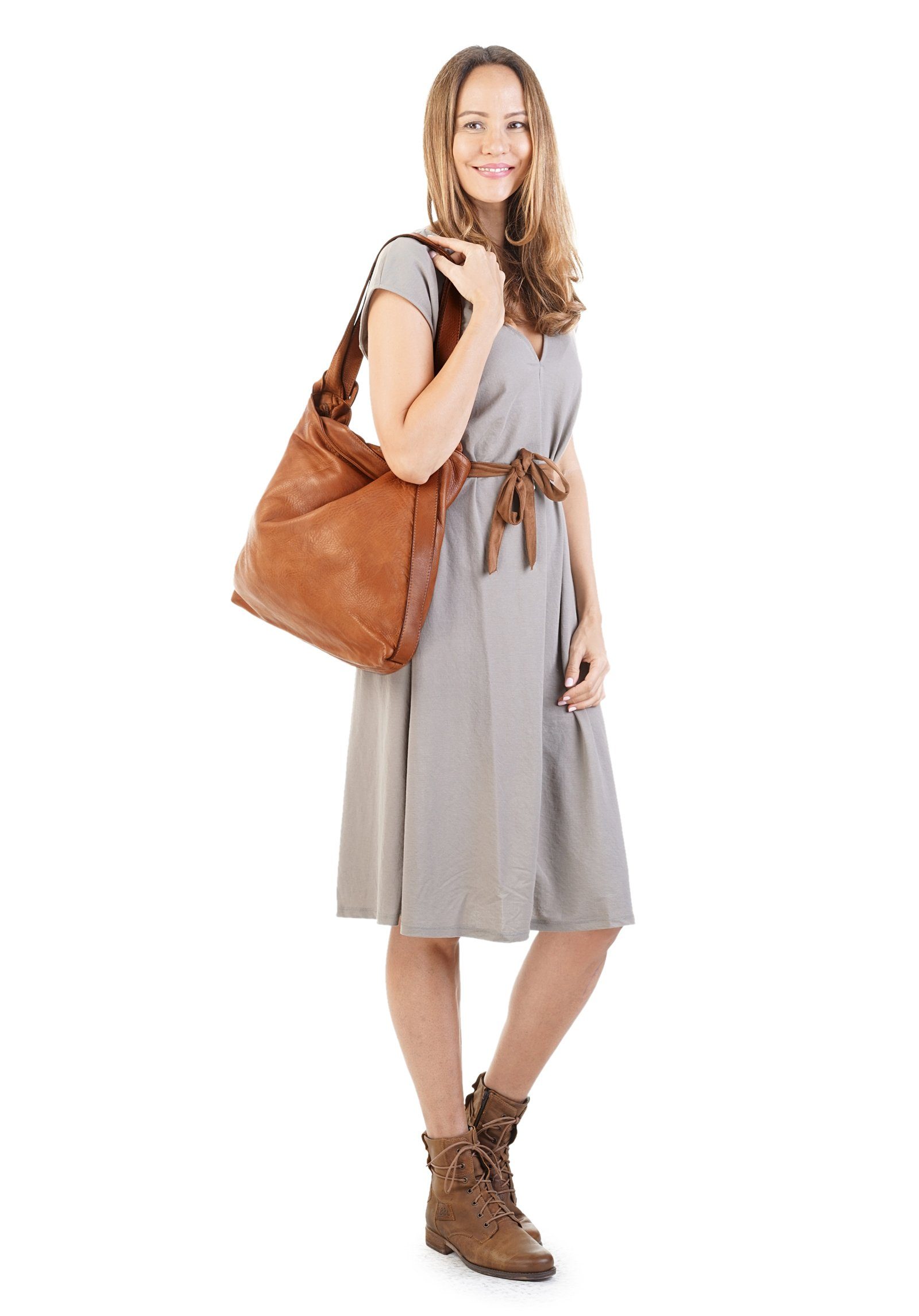 Forty Degrees Shopper echt leer, made in italy