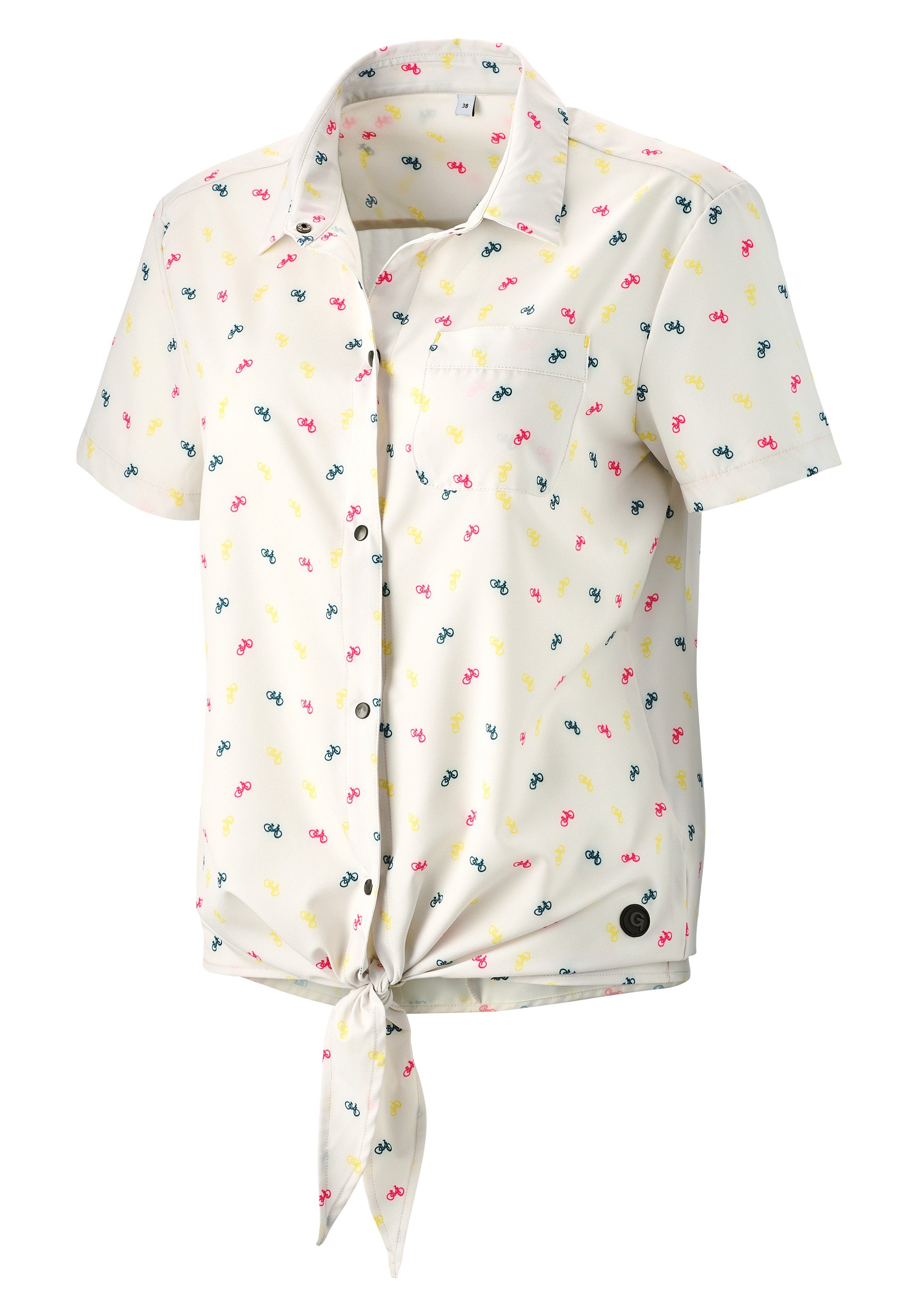 Gonso Fietsshirt MOLVENO Breedte-reguleerbare zoom door modieus bind-element