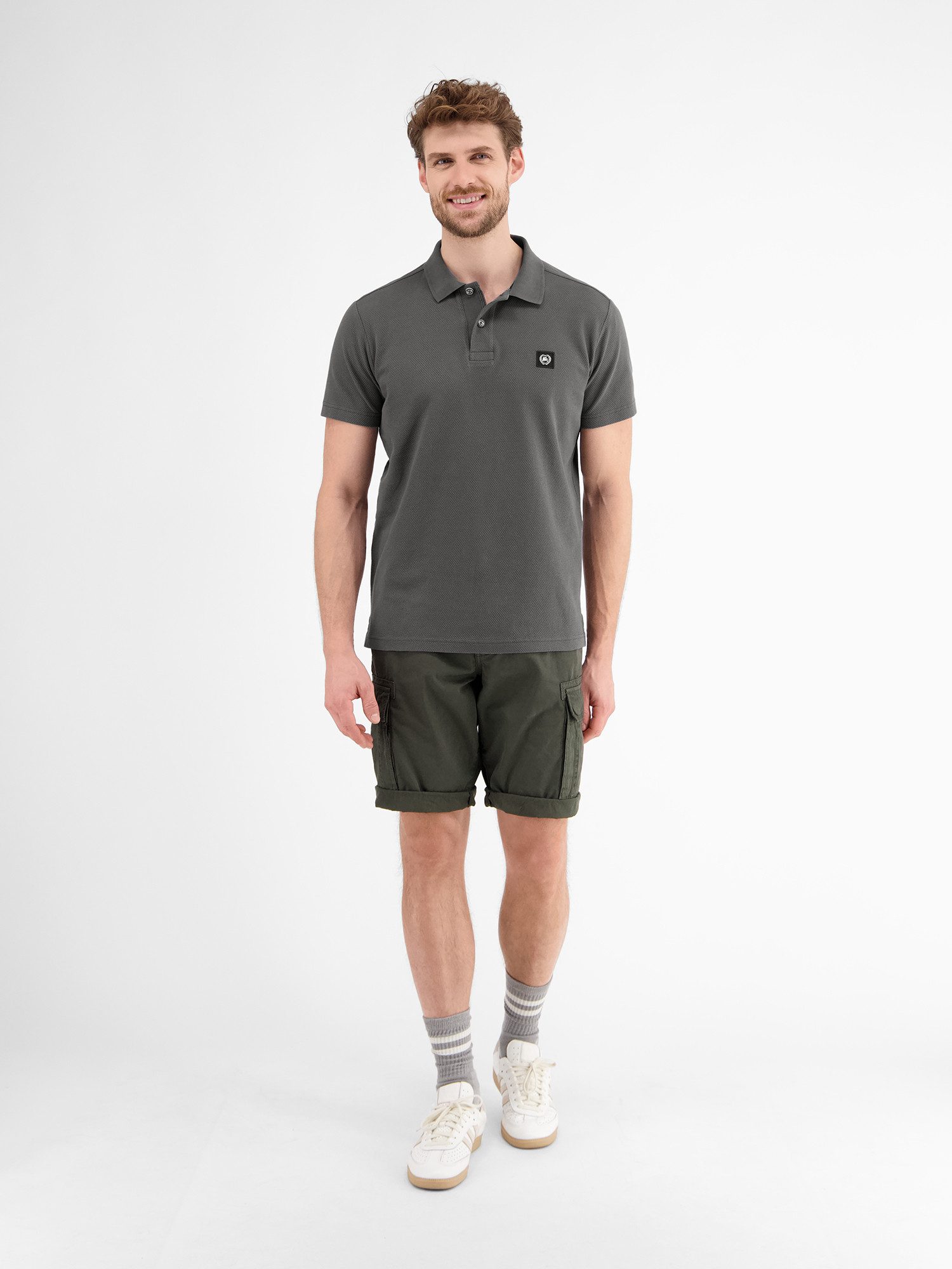Lerros Poloshirt LERROS Poloshirt in zachte wafelpiqué kwaliteit