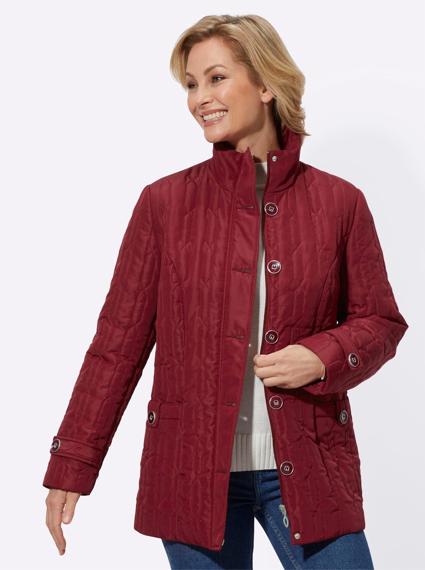 Classic Basics Gewatteerde jas dames gewatteerde jassen maat 50 rood