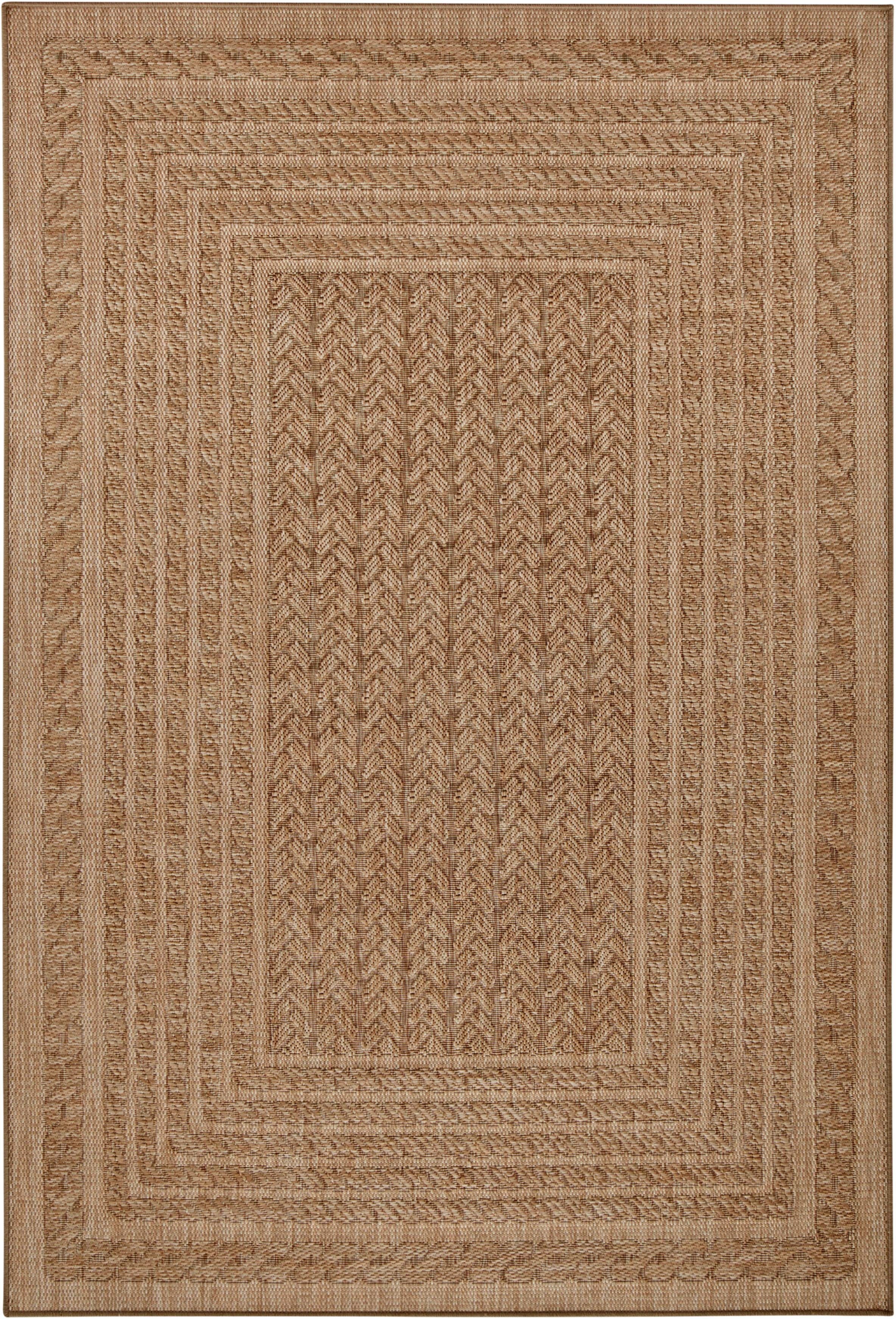 NORTHRUGS Vloerkleed Limonero In-& Outdoor, vlakweefsel, sisal-look, Scandi, tuin, woonkamer