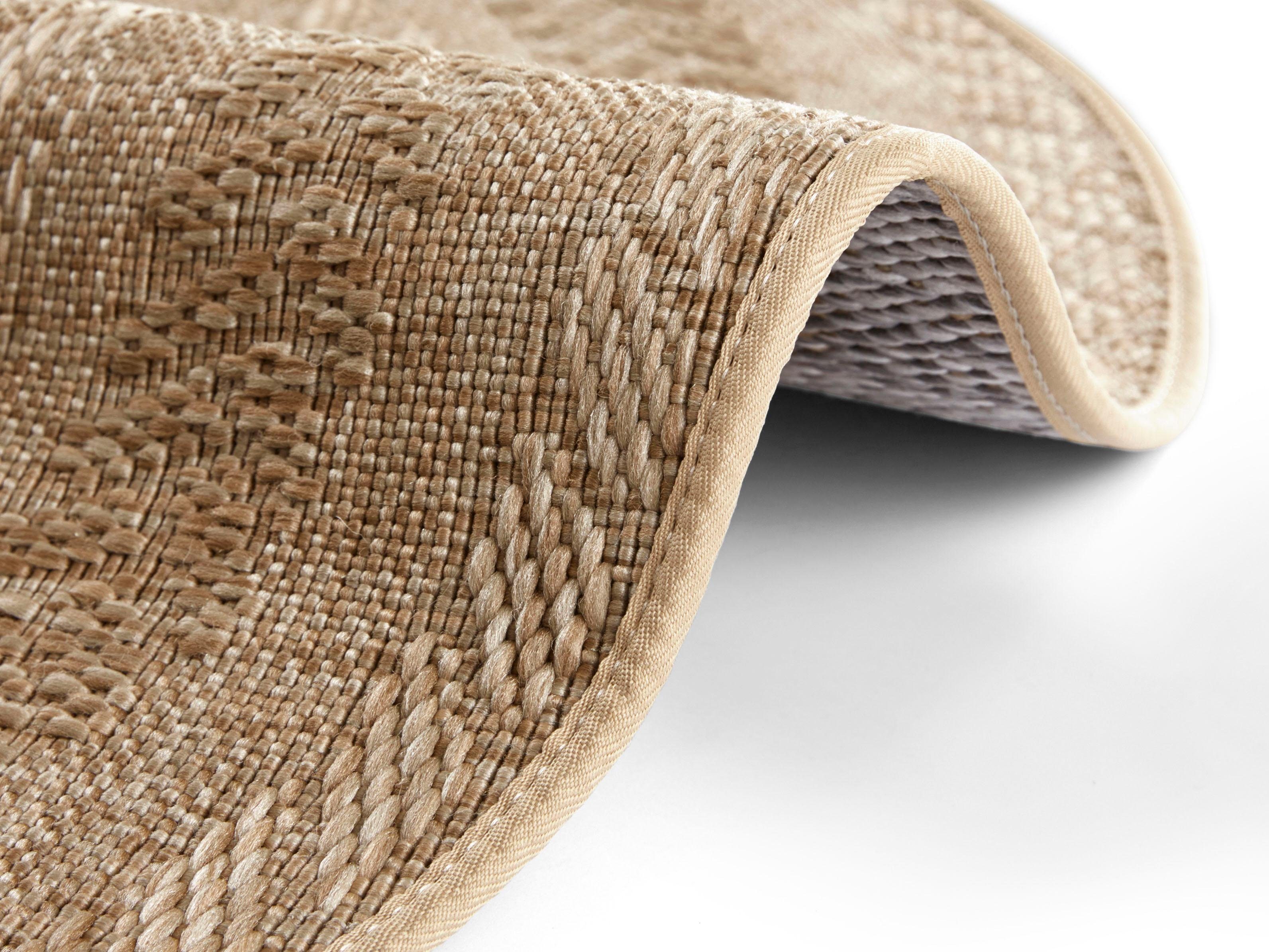NORTHRUGS Vloerkleed Almendro Sisal-look, robuust, gemakkelijk in onderhoud, platweefsel