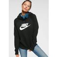 nike sportswear hoodie essential womens fleece pullover hoodie zwart