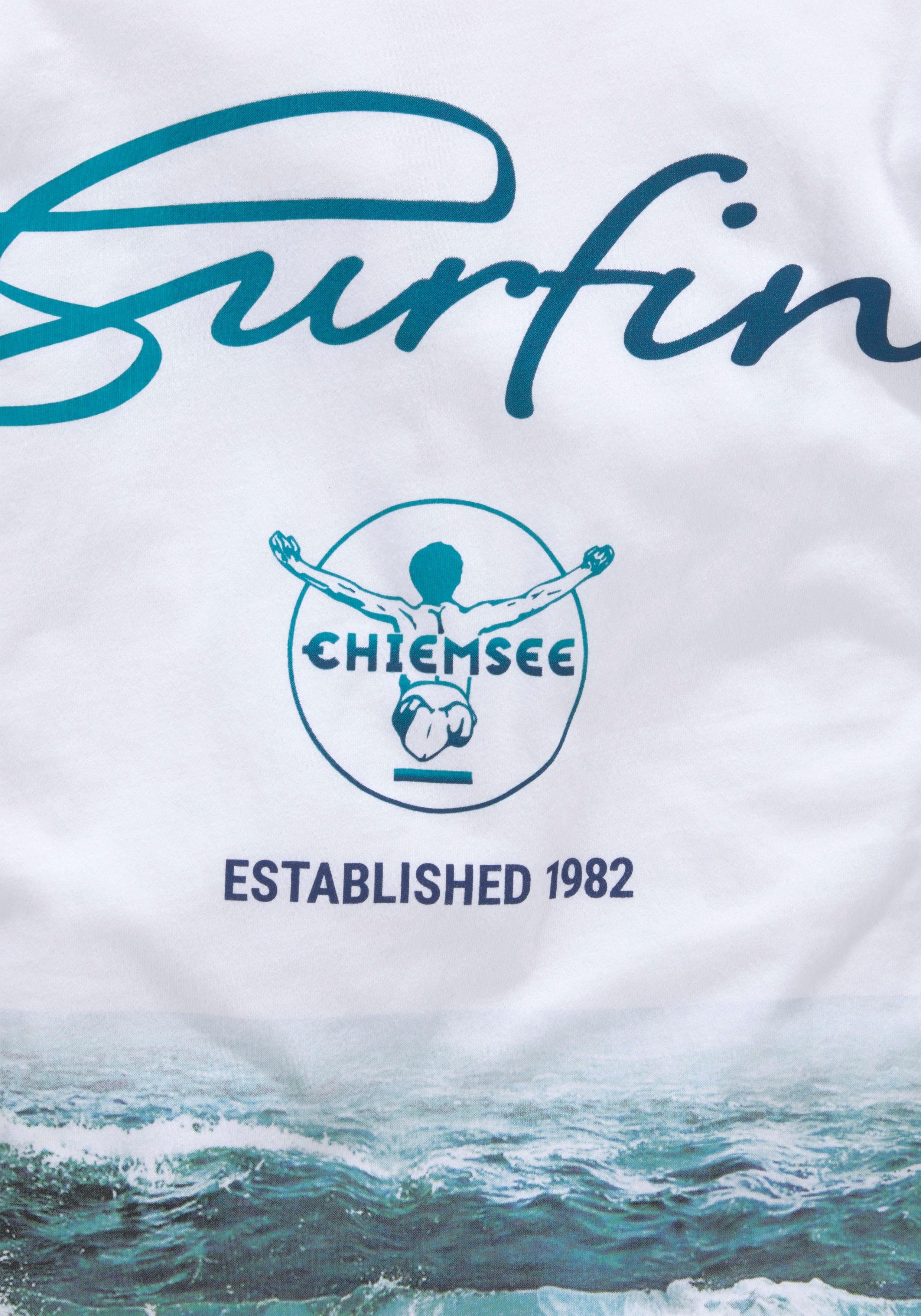 Chiemsee T-shirt WAVE Korte mouwen, basic pasvorm, bedrukt, ronde hals