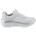 skechers sneakers d´lux walker met relaxed fit-uitvoering wit