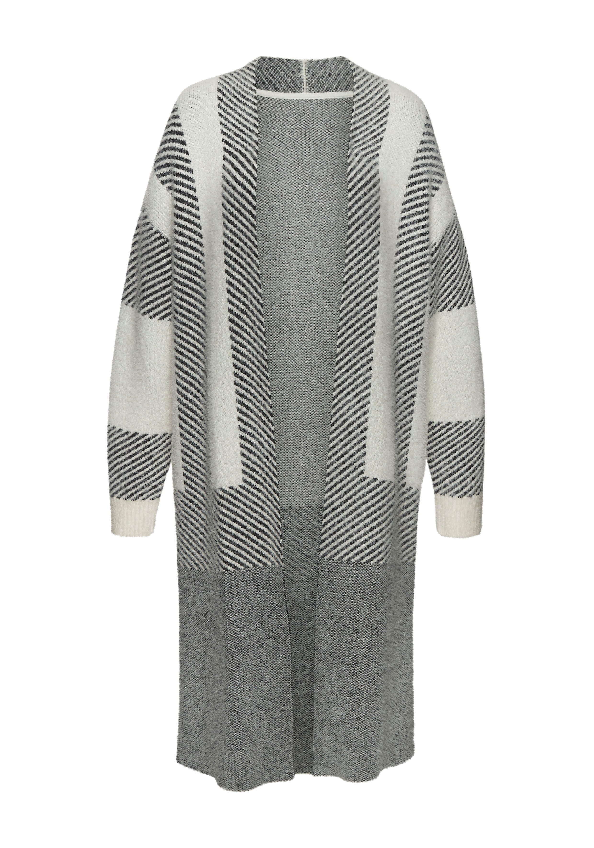 Lascana Lang vest van zachte breiwerk cardigan met lange mouwen