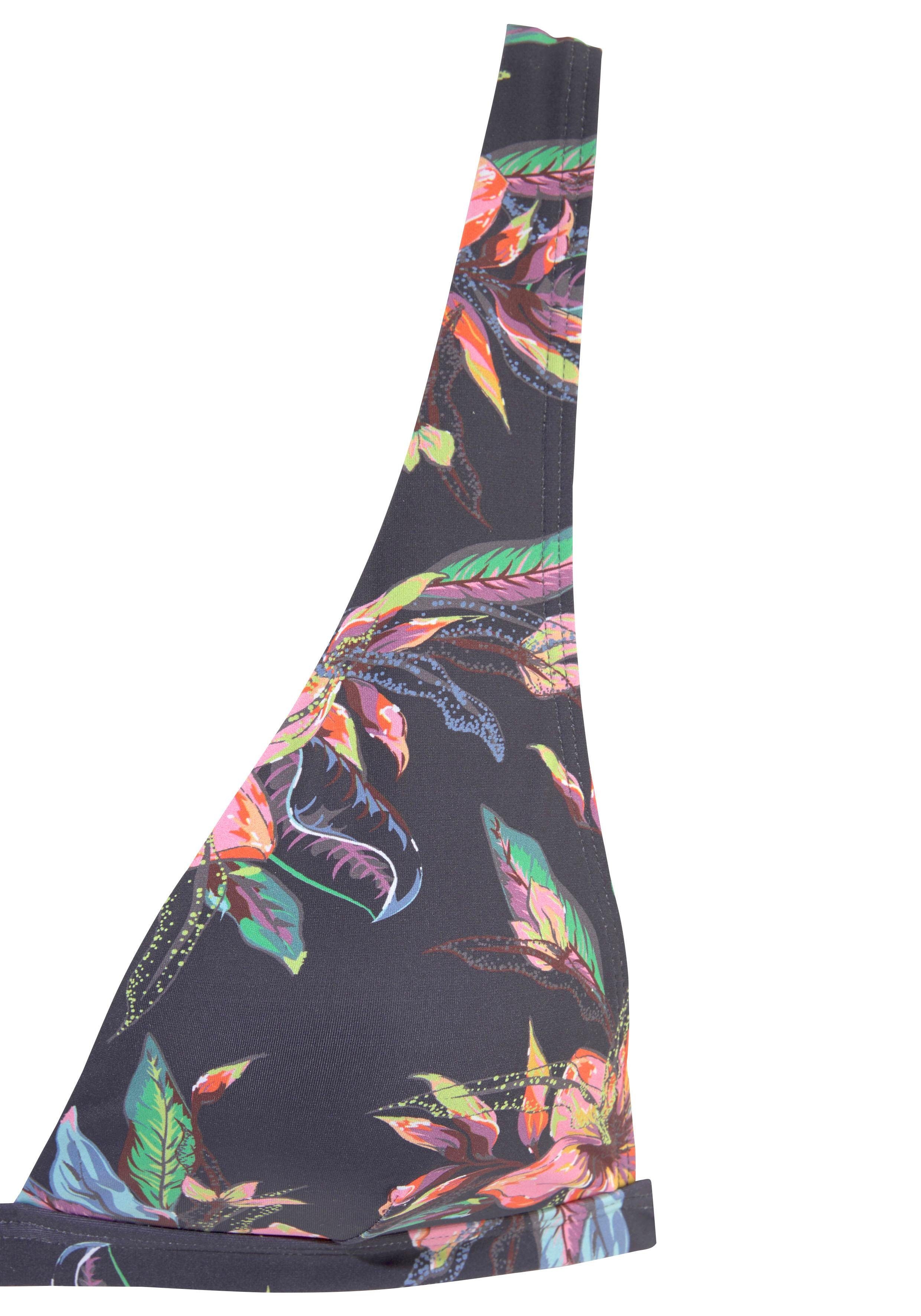 Lascana Triangel-bikinitop MALIA met tropische print