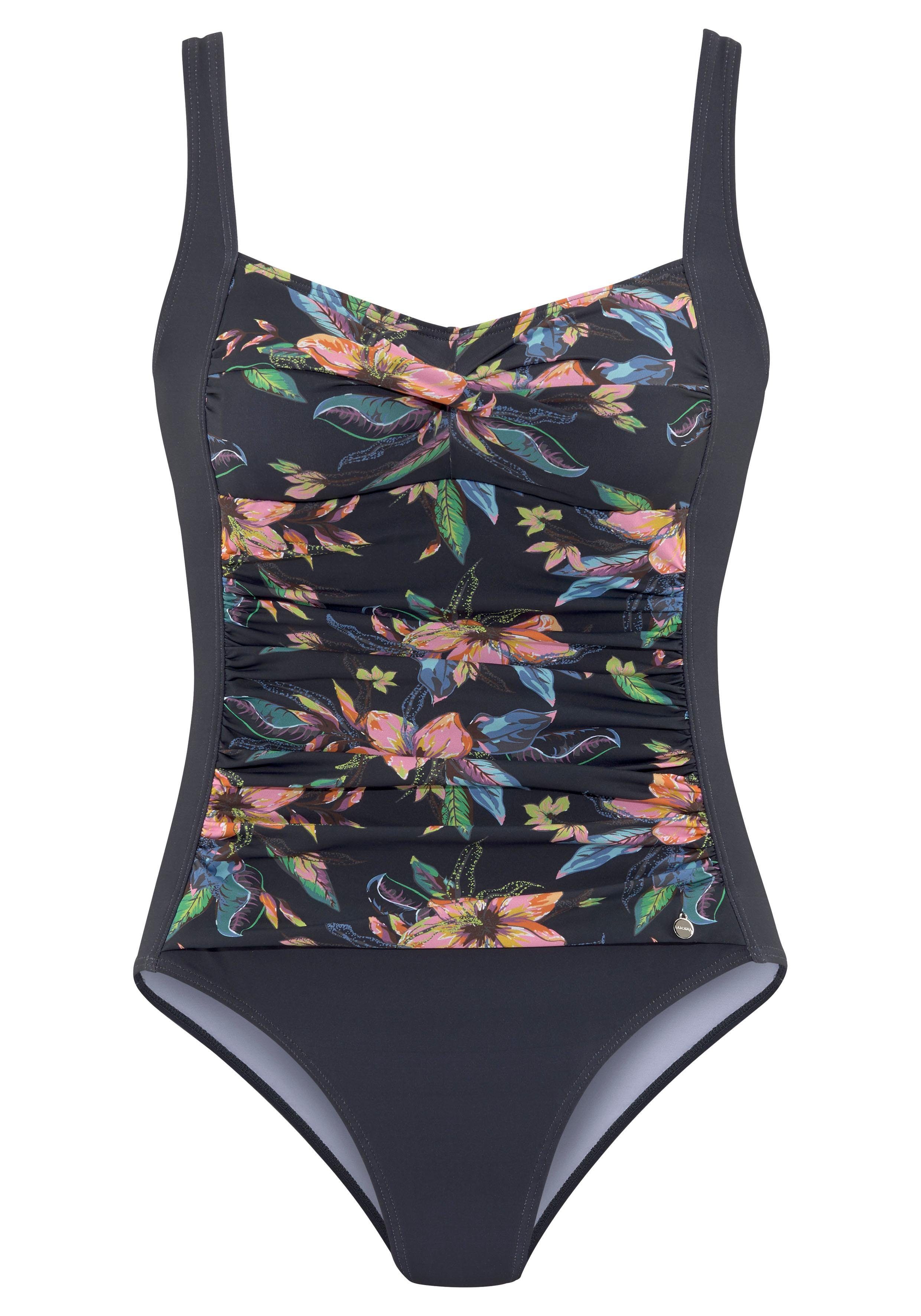 Lascana Badpak MALIA met tropische print en modellerend effect