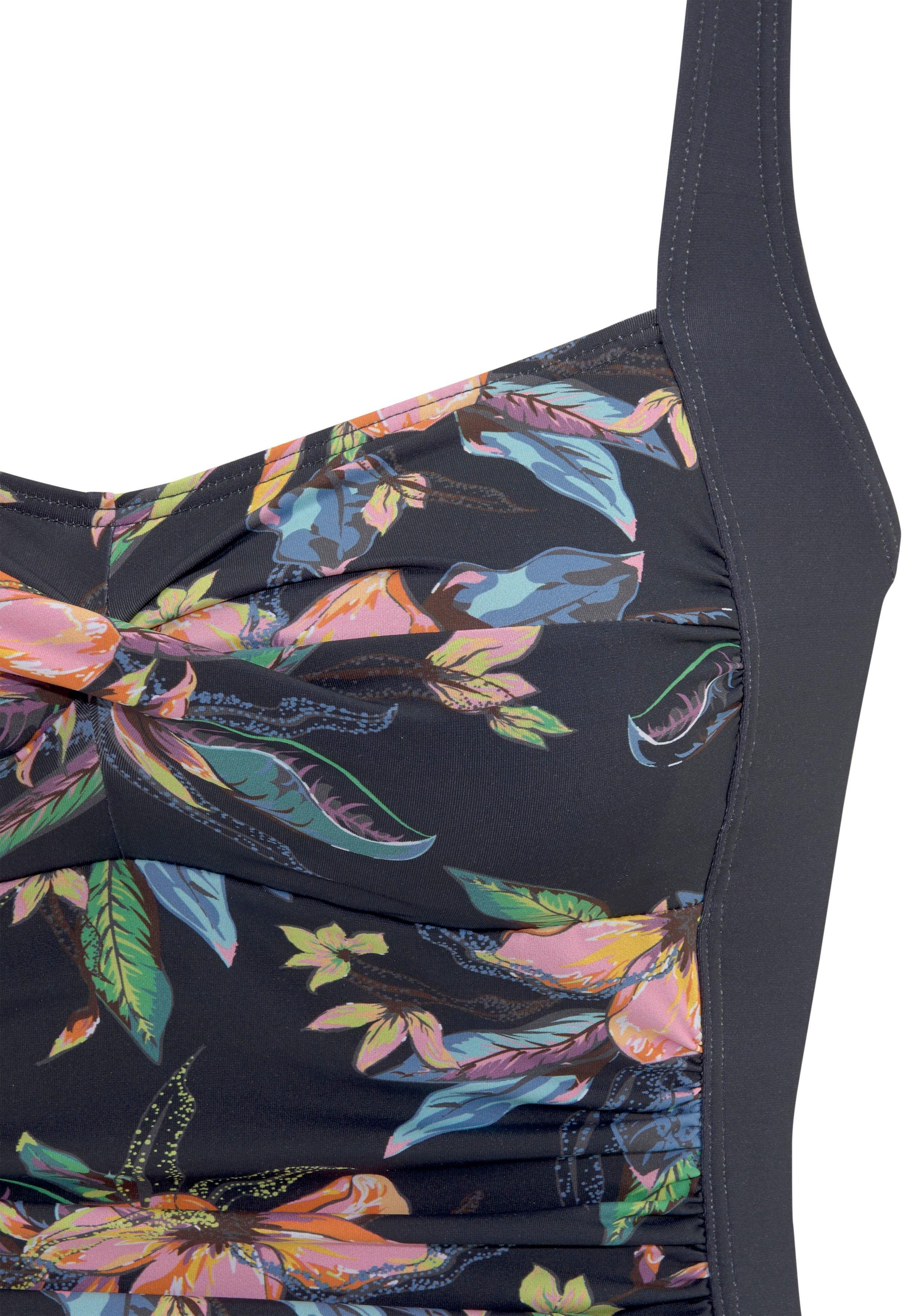 Lascana Badpak MALIA met tropische print en modellerend effect